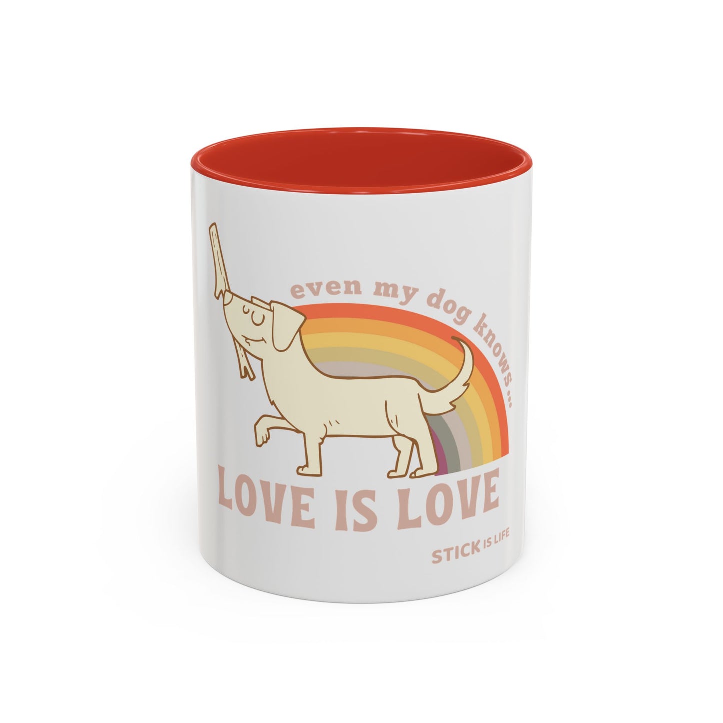 PRIDE Dog Lover Coffee Mug - "Love is Love"