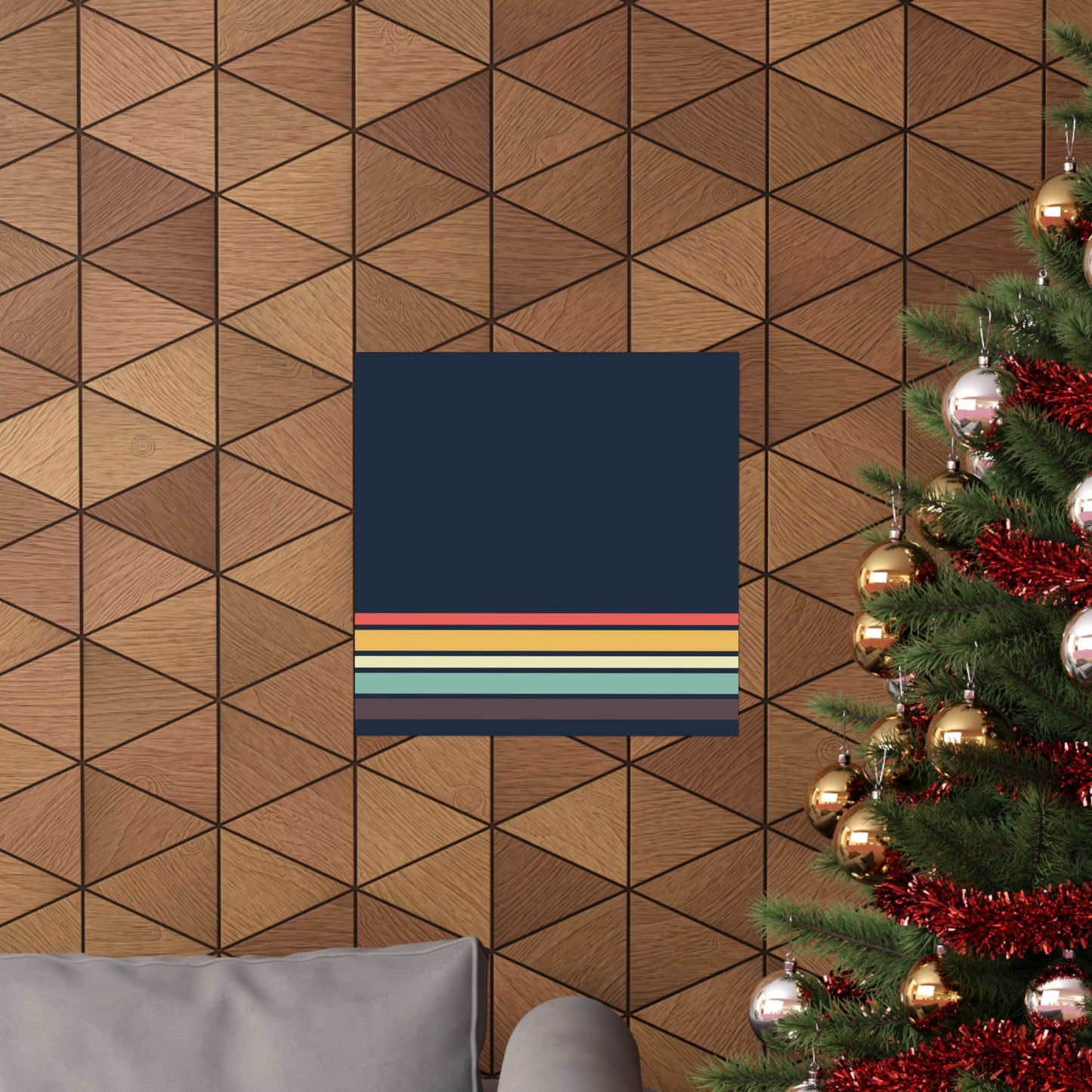 Camp Stripe-Matte Vertical Poster - Intricate Design for Home Decor