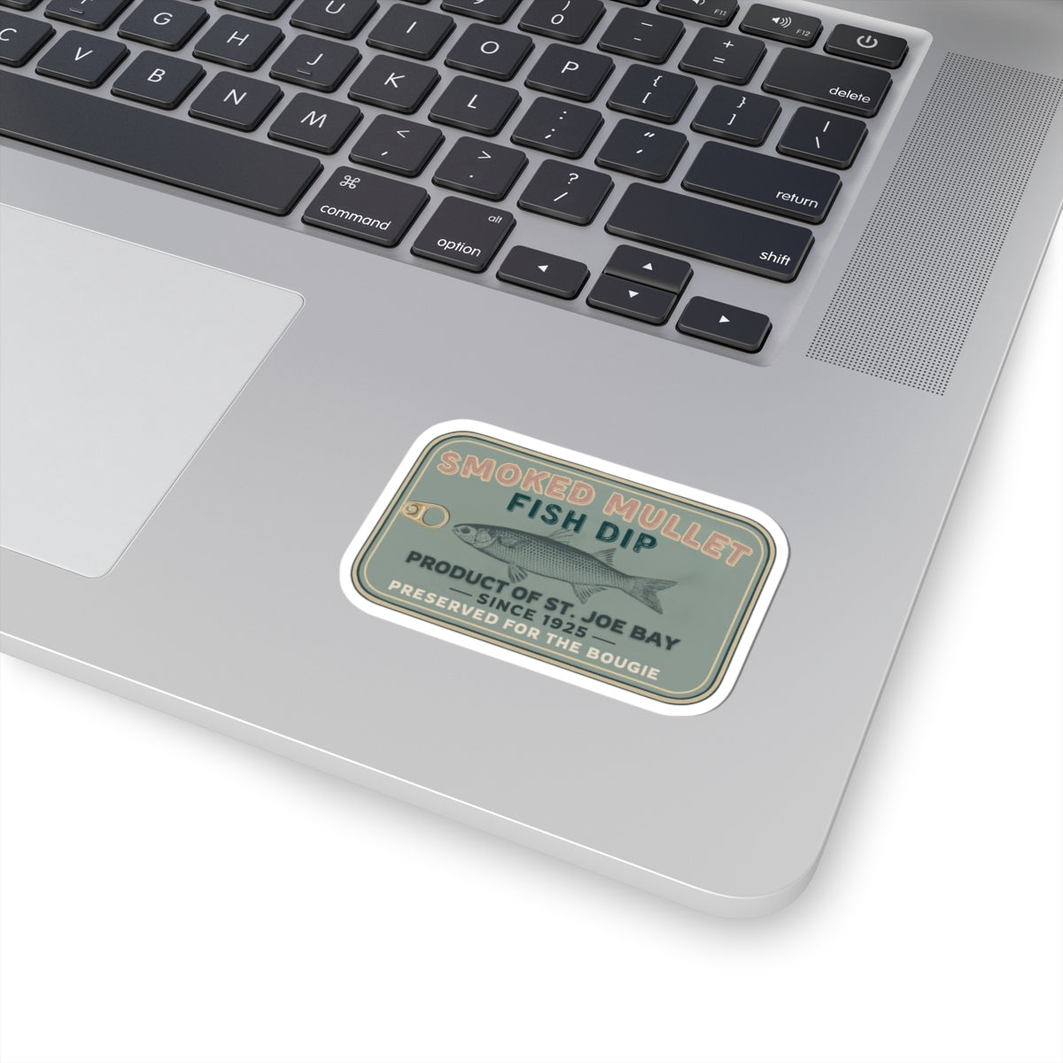 Smoked Mullet Fish Dip Tin Sticker