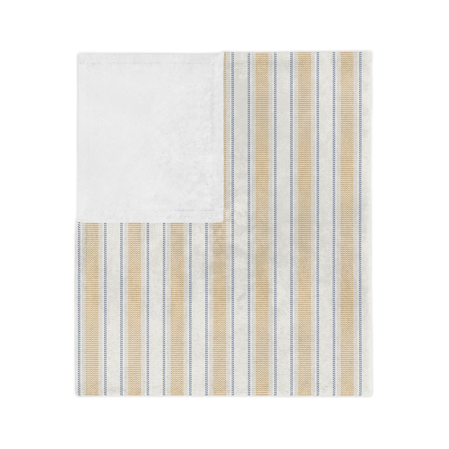 Vintage Stripe Velveteen Microfiber Lightweight Blanket