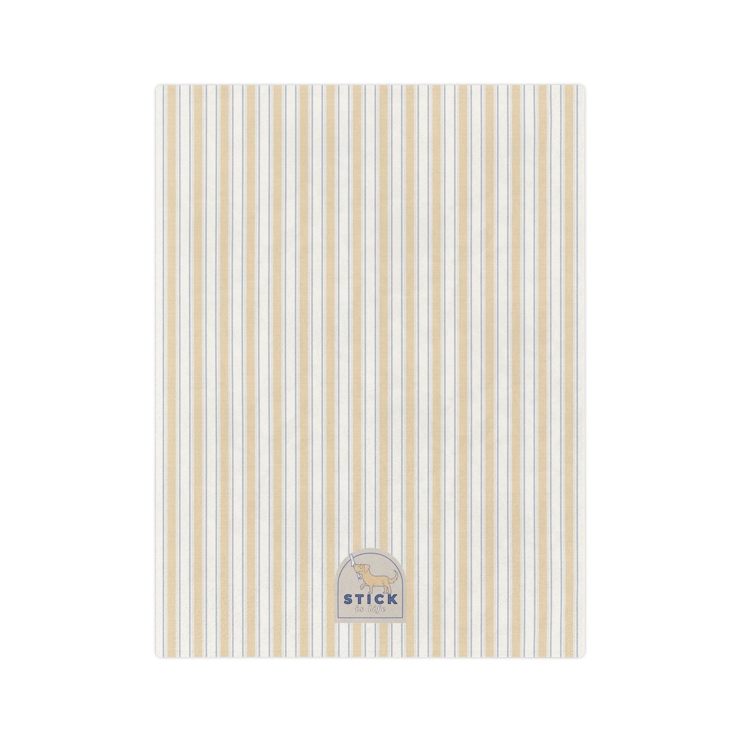 Vintage Stripe Velveteen Microfiber Lightweight Blanket