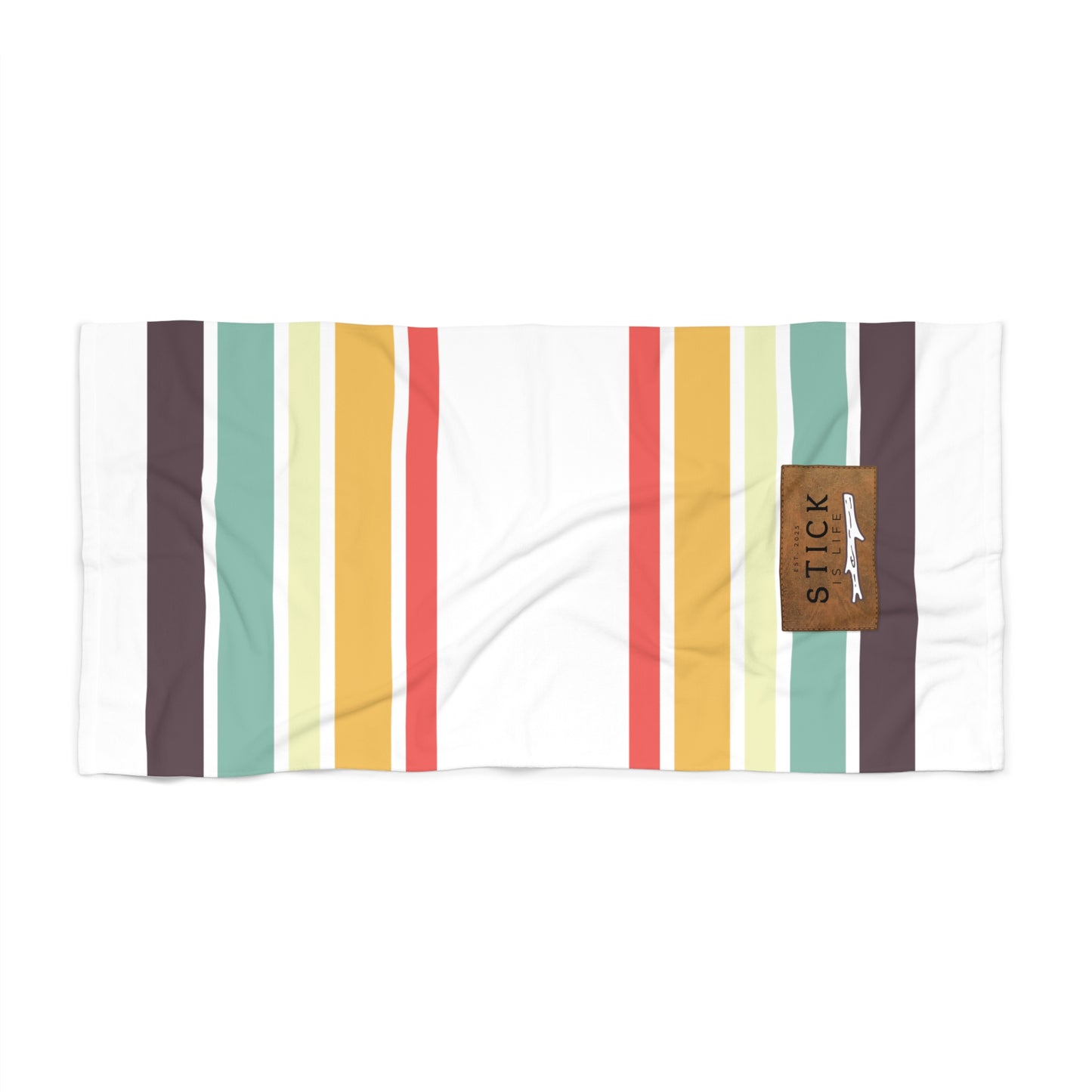 Camp Stripe Beach Towel