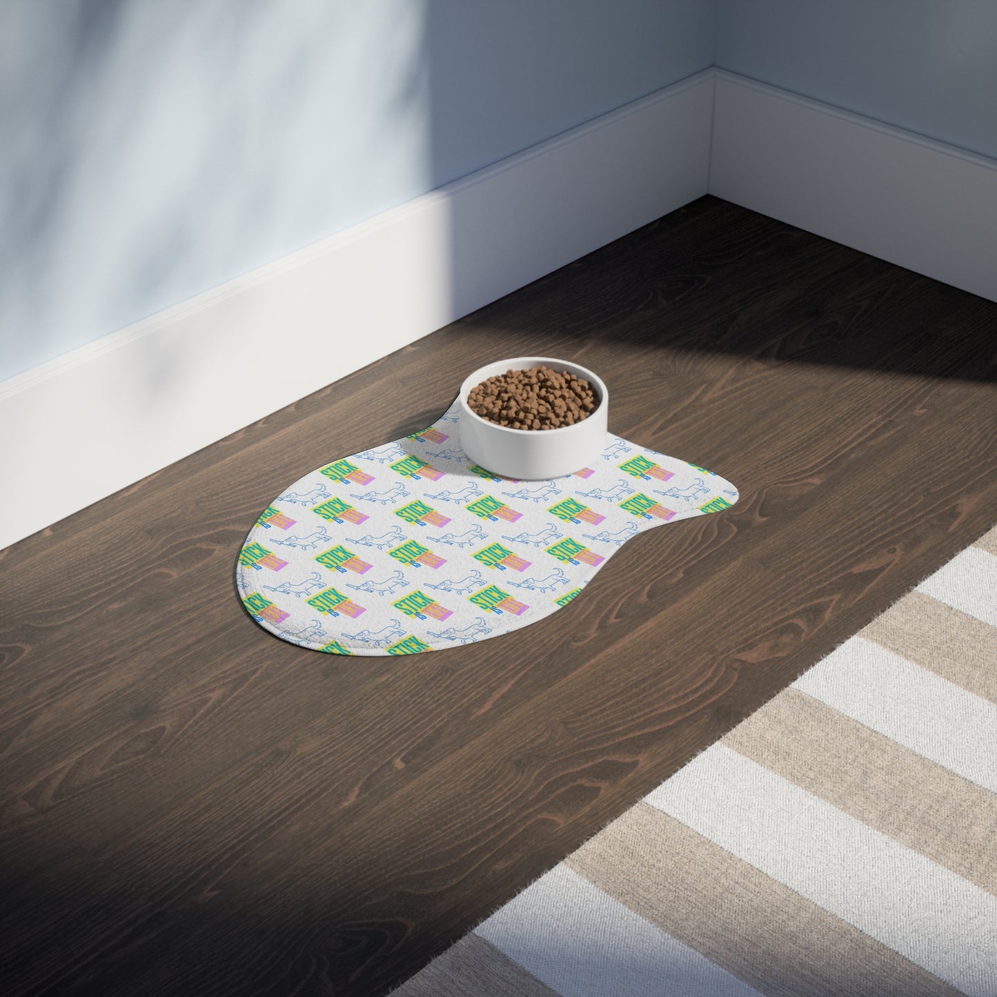 Neon Stick is Life Pet Feeding Mats