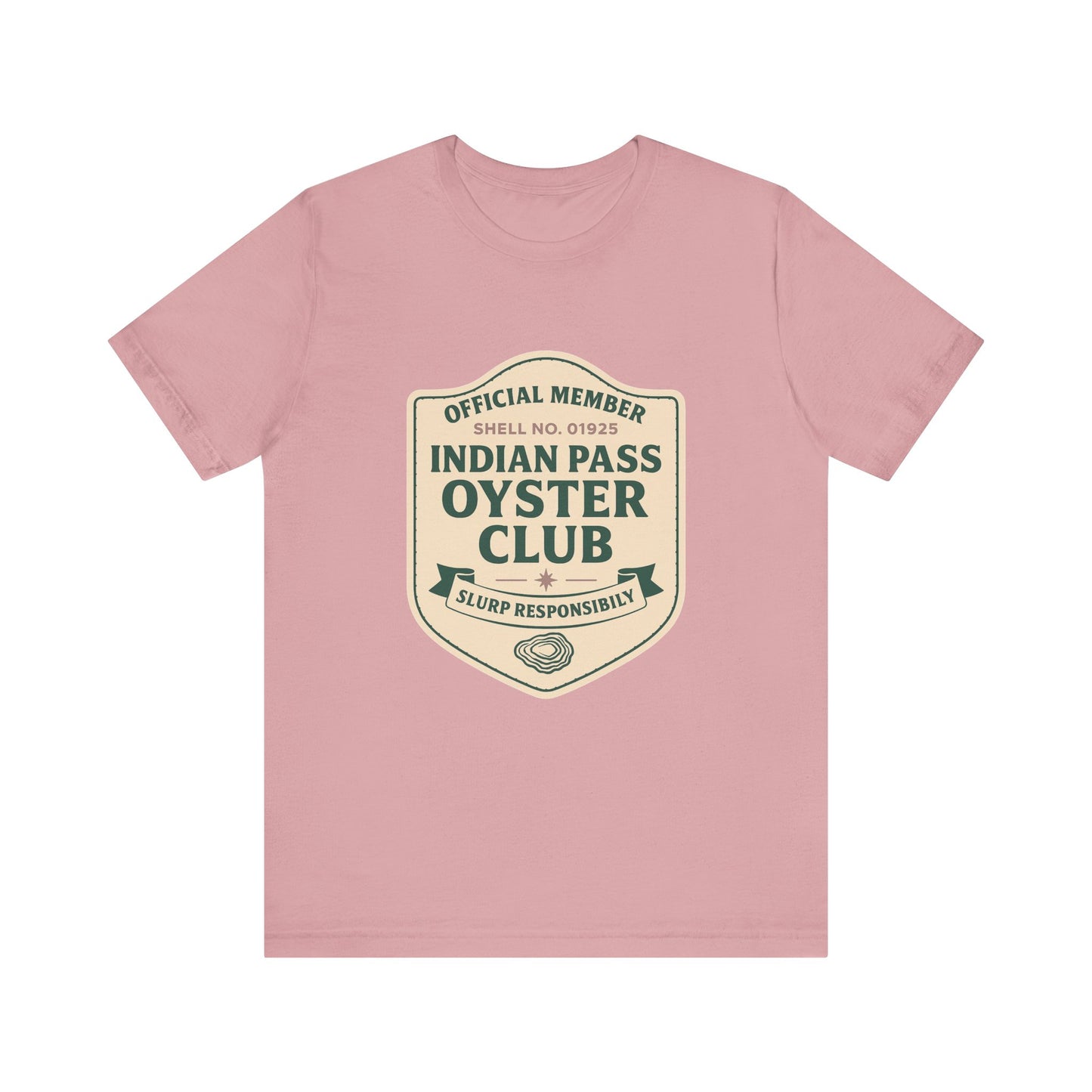 Indian Pass Oyster Club Badge - Fisherman Core Unisex Tee