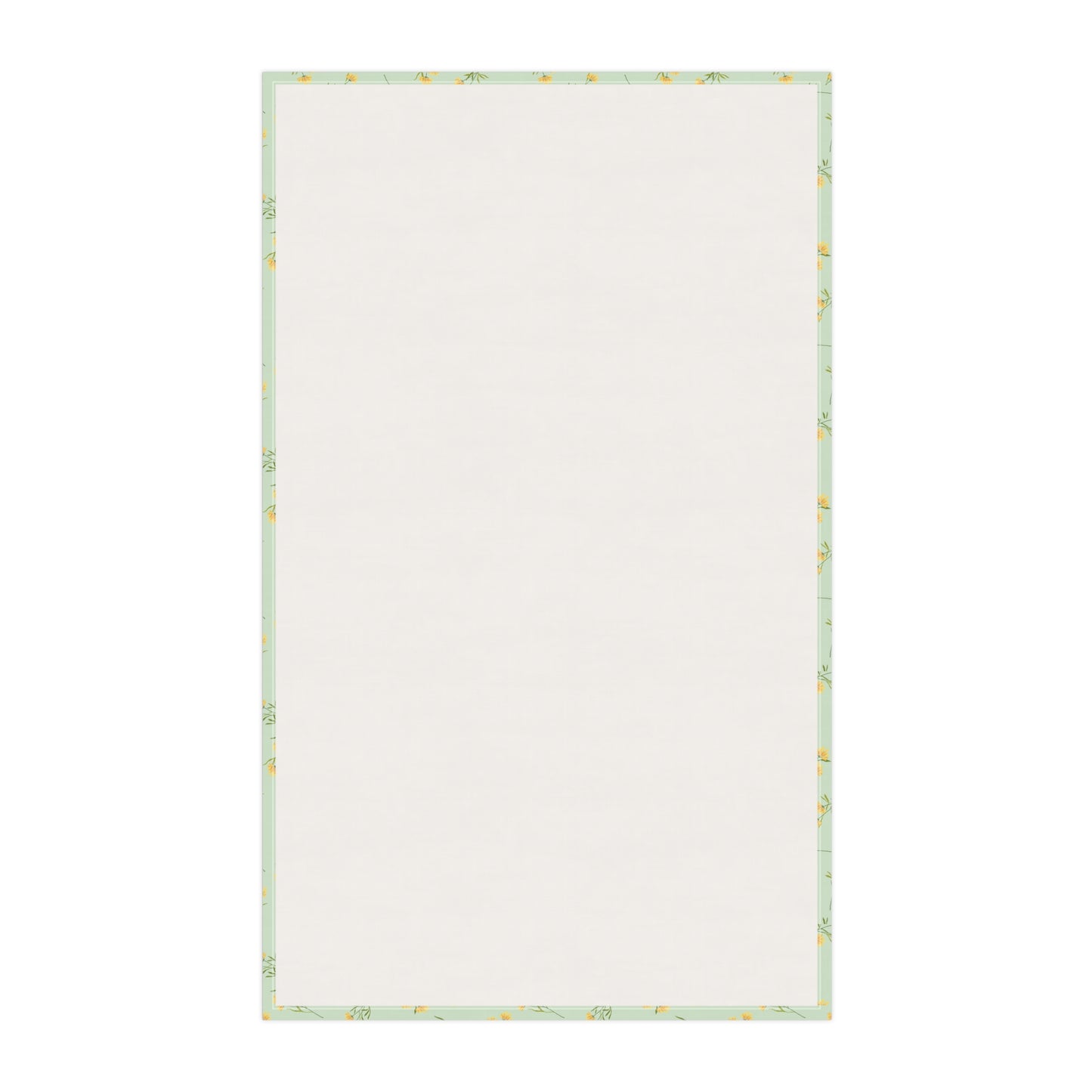 Mint with Yellow Spring Floral Tea Towels – Eco-Friendly Kitchen Decor