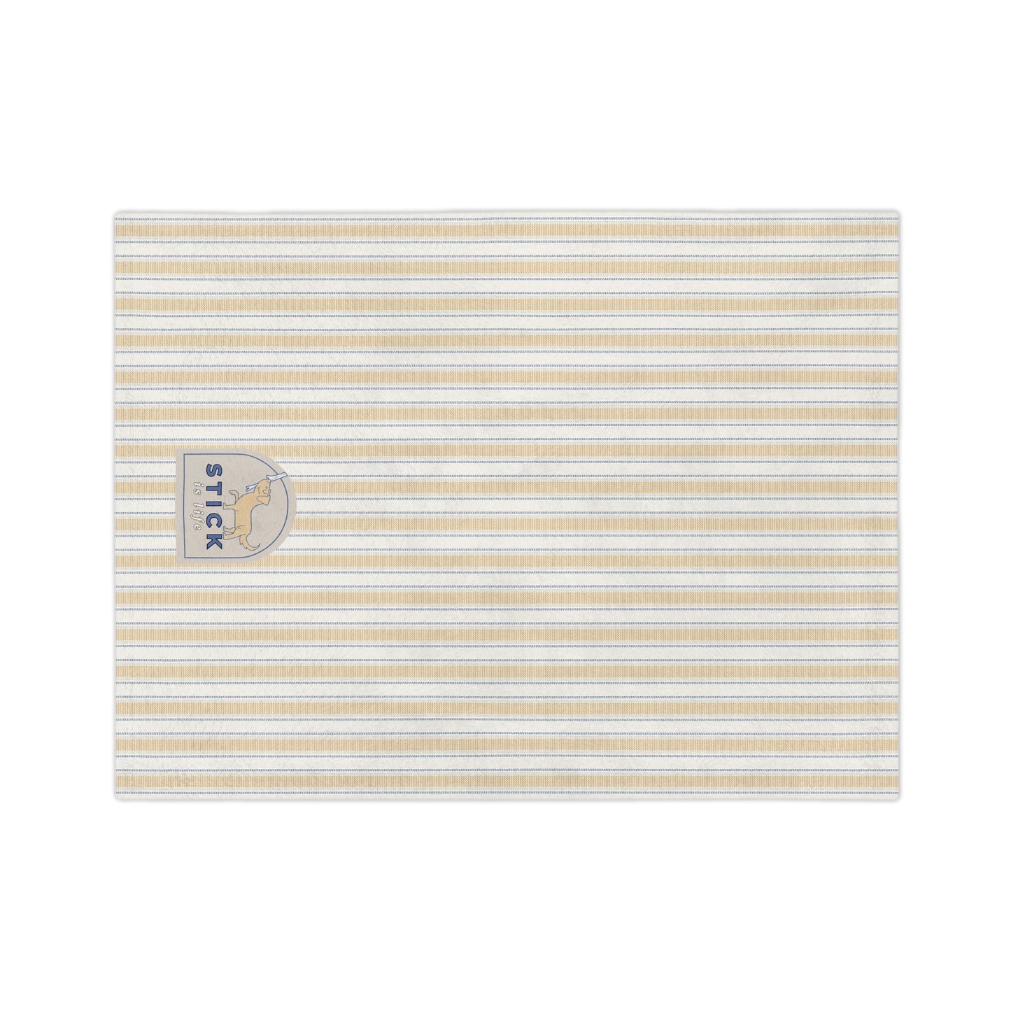 Vintage Stripe Velveteen Microfiber Lightweight Blanket