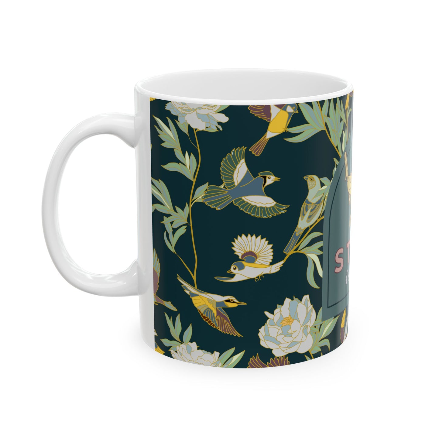 Vintage Bird Mug - 11oz & 15oz Coffee Cup