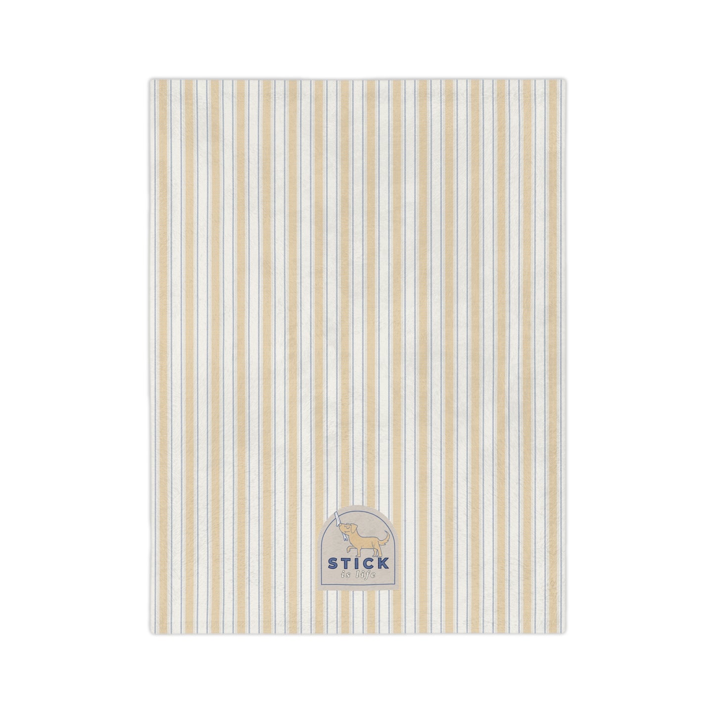 Vintage Stripe Velveteen Microfiber Lightweight Blanket