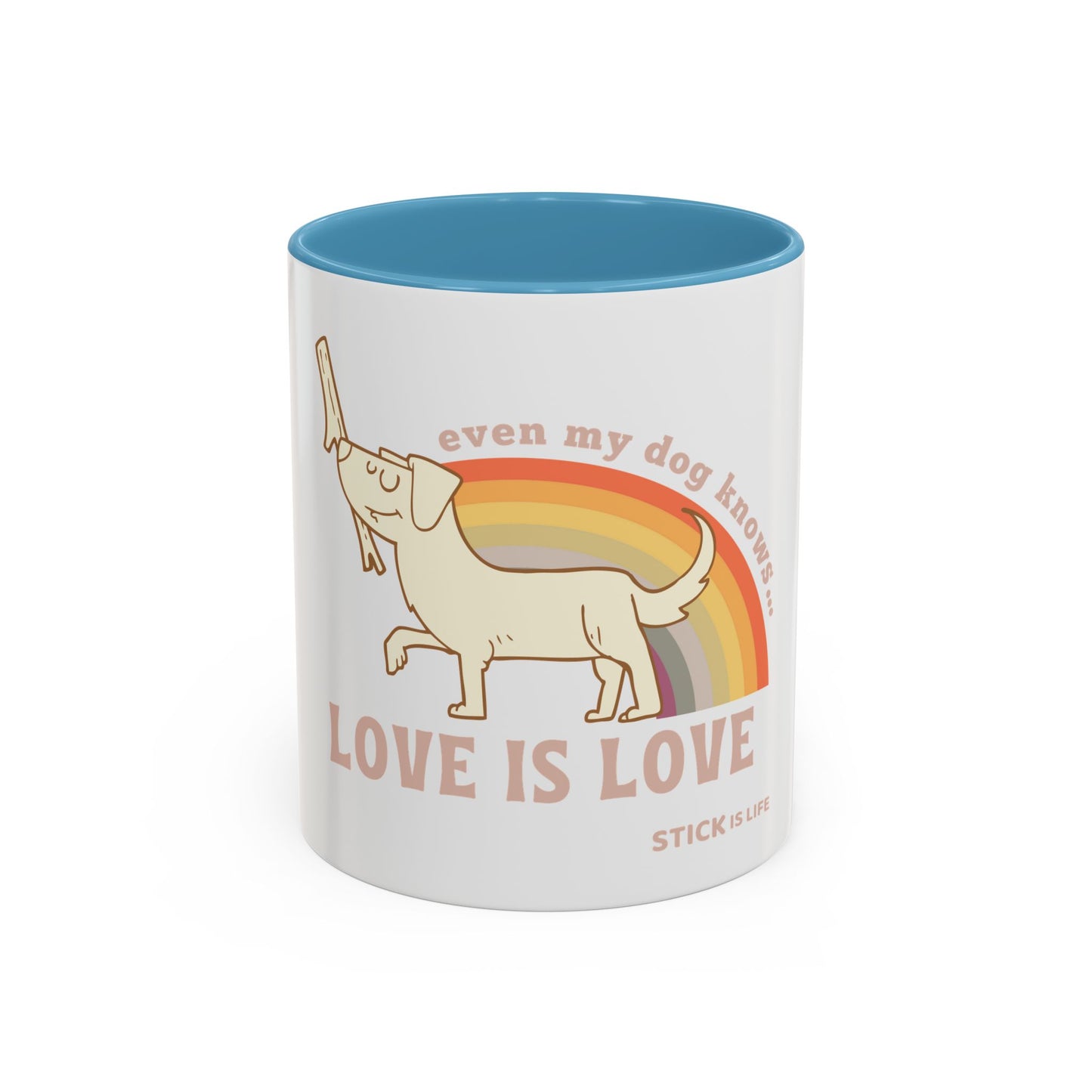PRIDE Dog Lover Coffee Mug - "Love is Love"