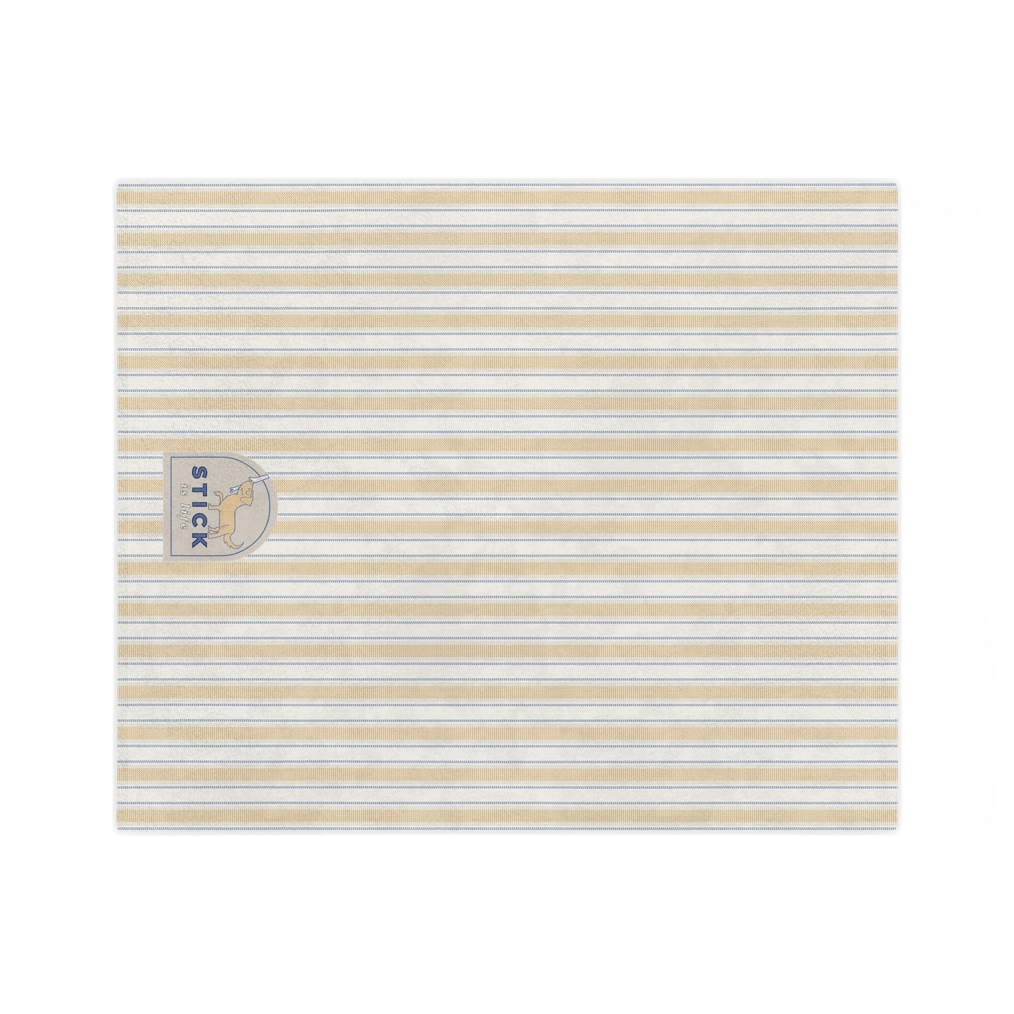 Vintage Stripe Velveteen Microfiber Lightweight Blanket