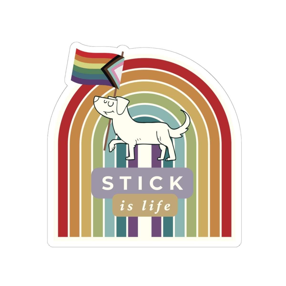 Pride Stick is Life Sticker