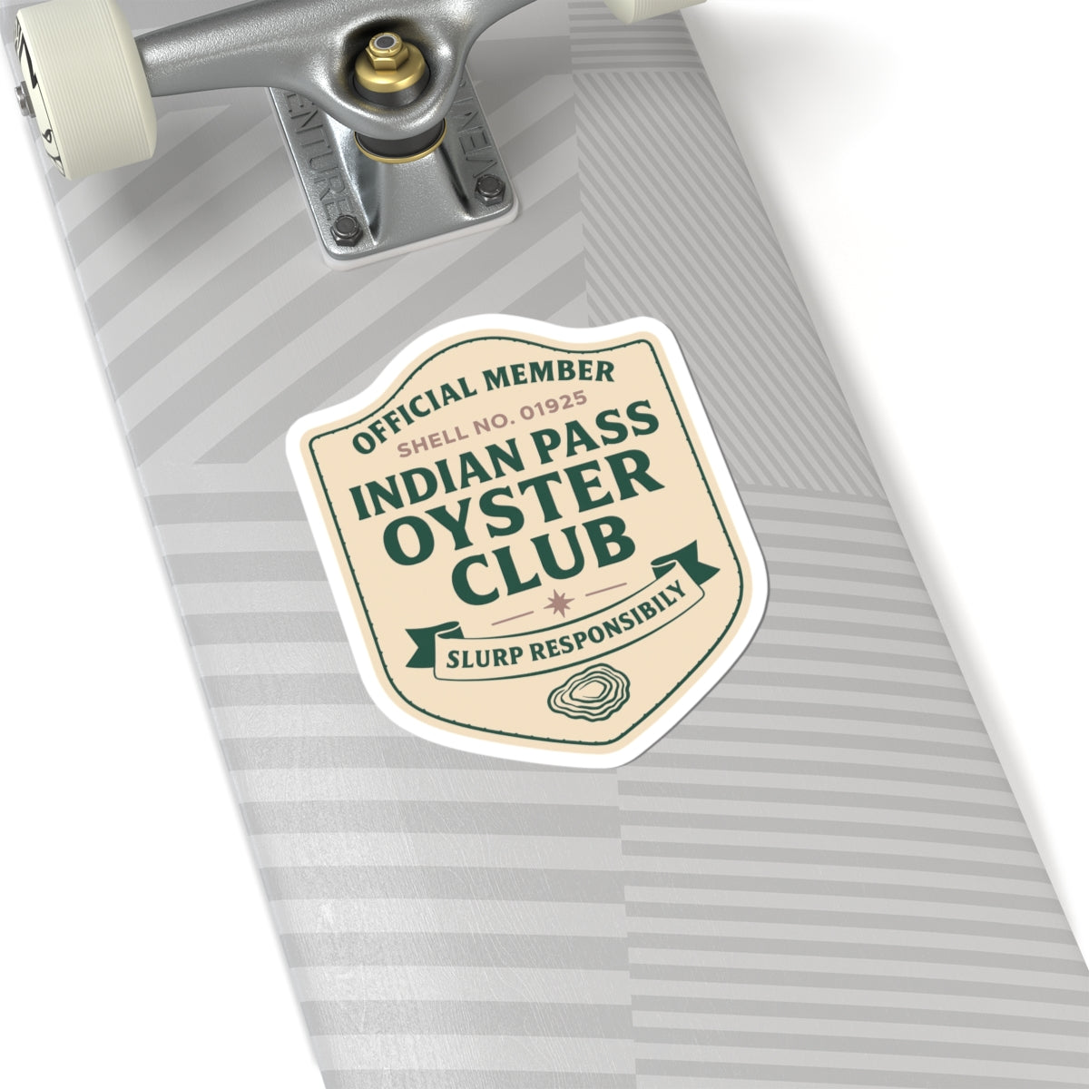 e Indian Pass Oyster Club Official Member Sticker