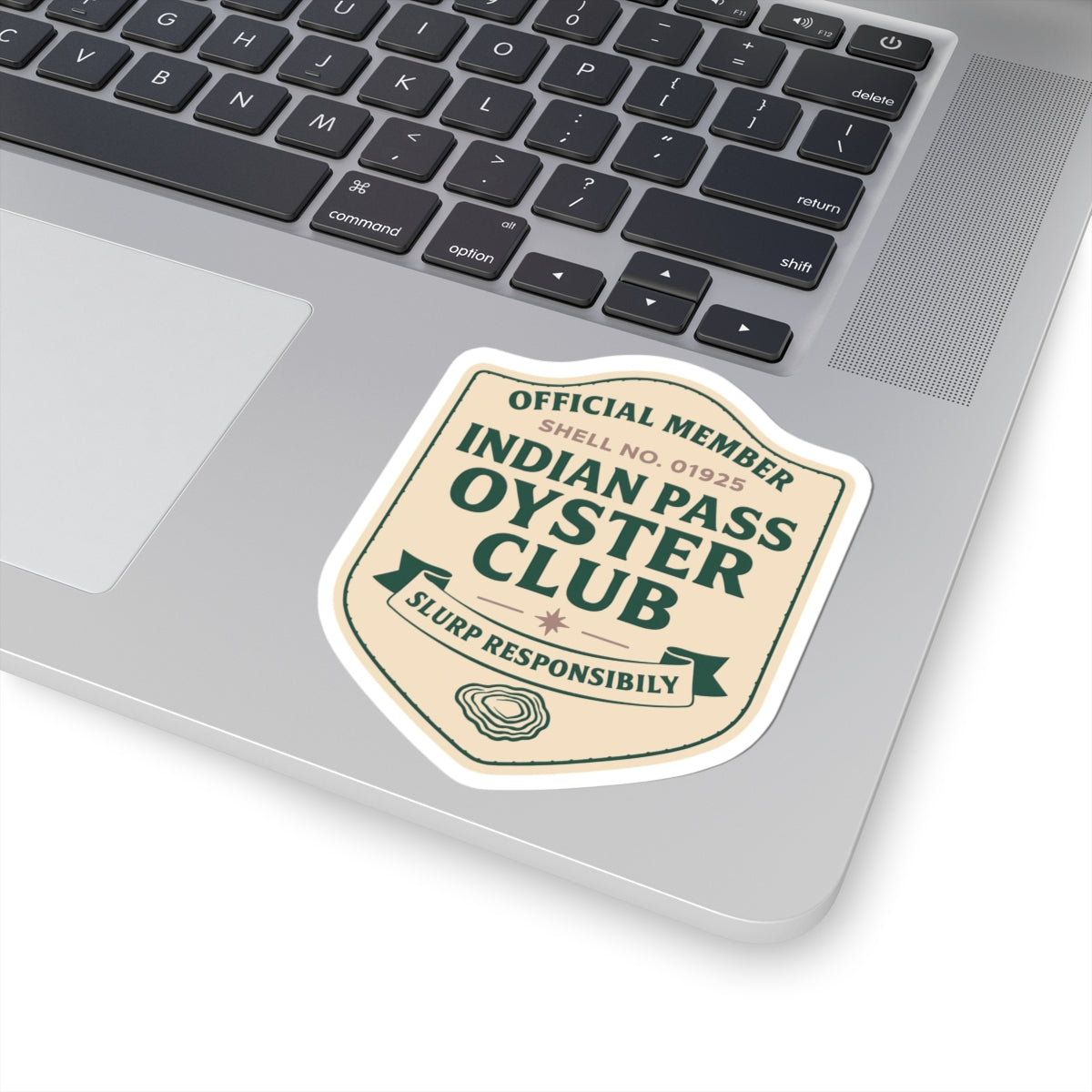e Indian Pass Oyster Club Official Member Sticker