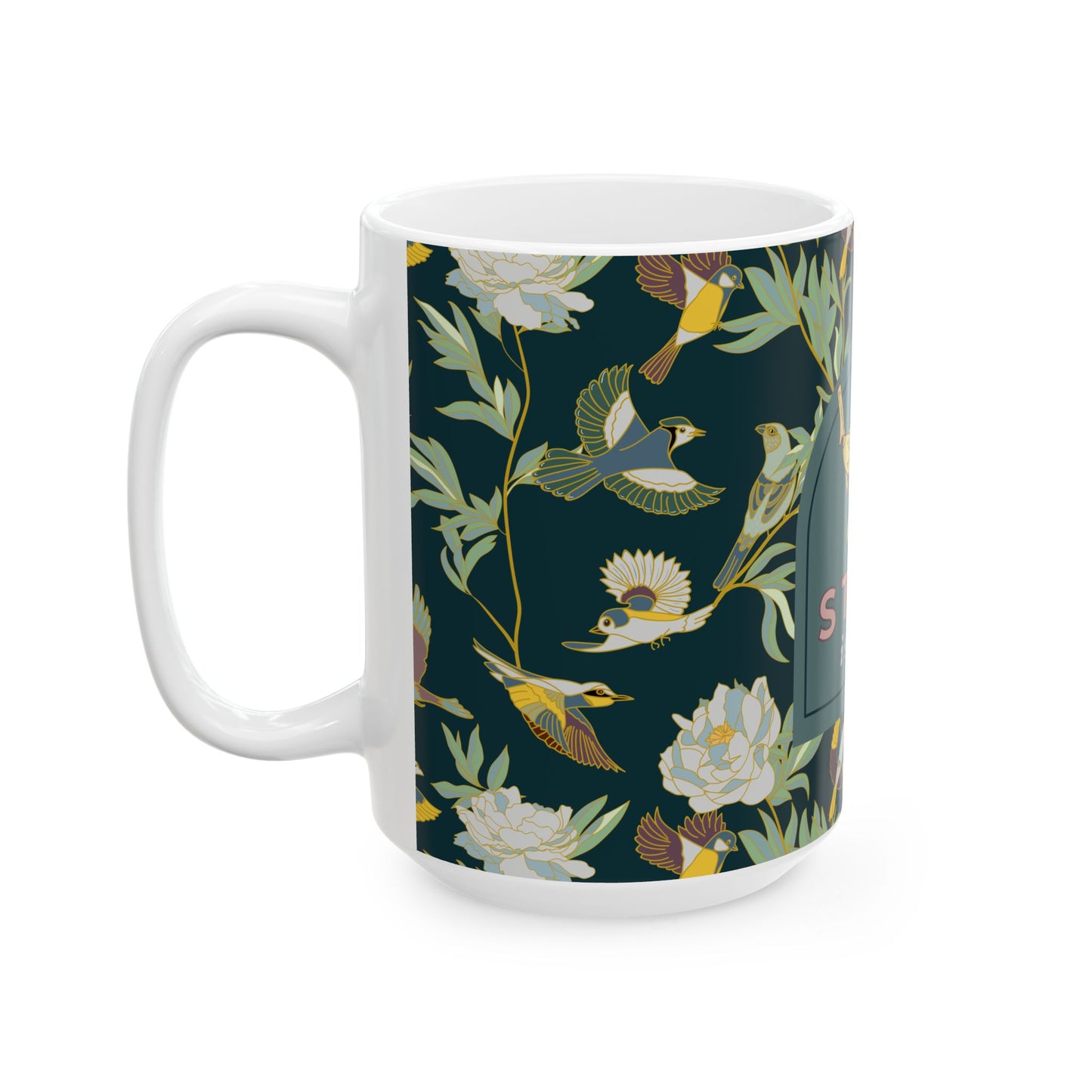 Vintage Bird Mug - 11oz & 15oz Coffee Cup