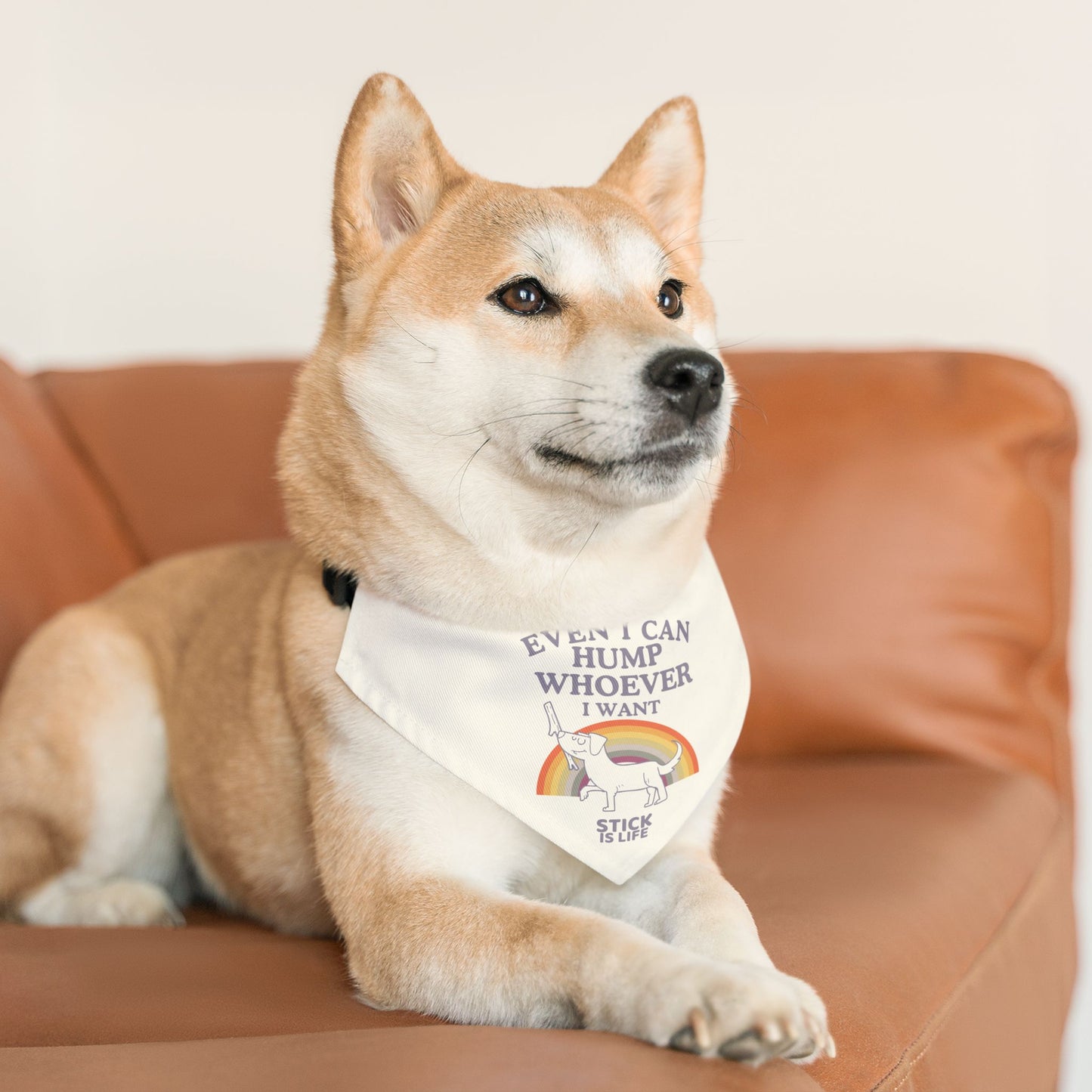 PRIDE Pet Bandana- "Hump Whoever I Want!"