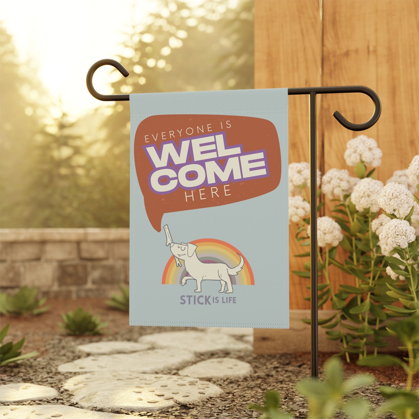 Garden Banner & Flag - Everyone is Welcome