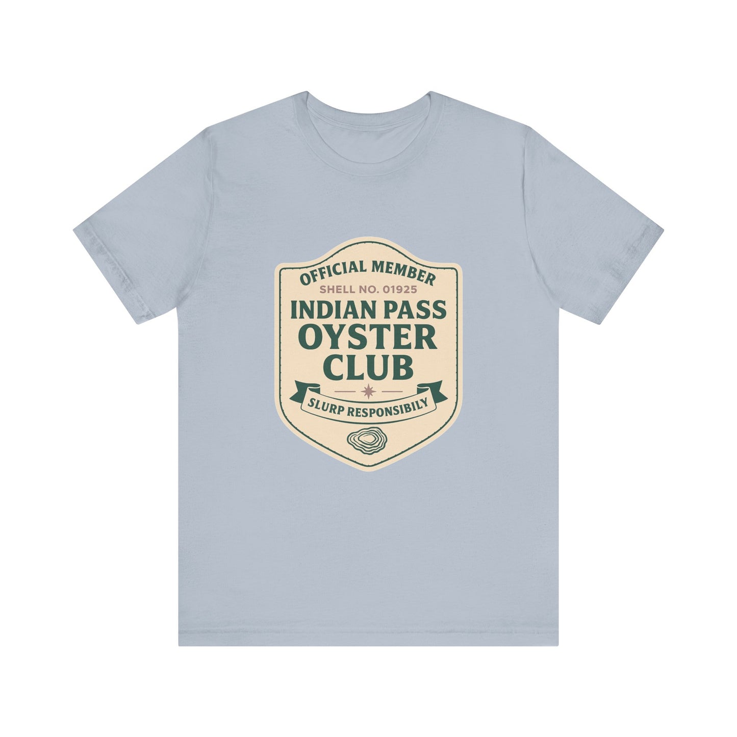 Indian Pass Oyster Club Badge - Fisherman Core Unisex Tee