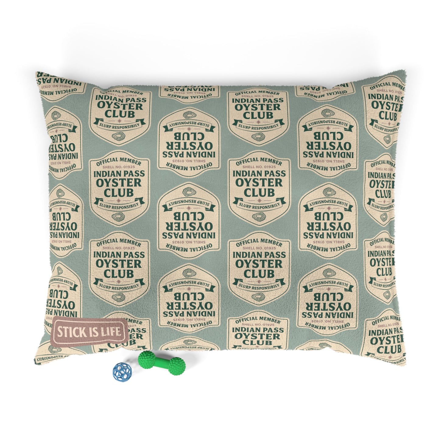 Indian Pass Oyster Club Official Member Badge Design Pet Bed