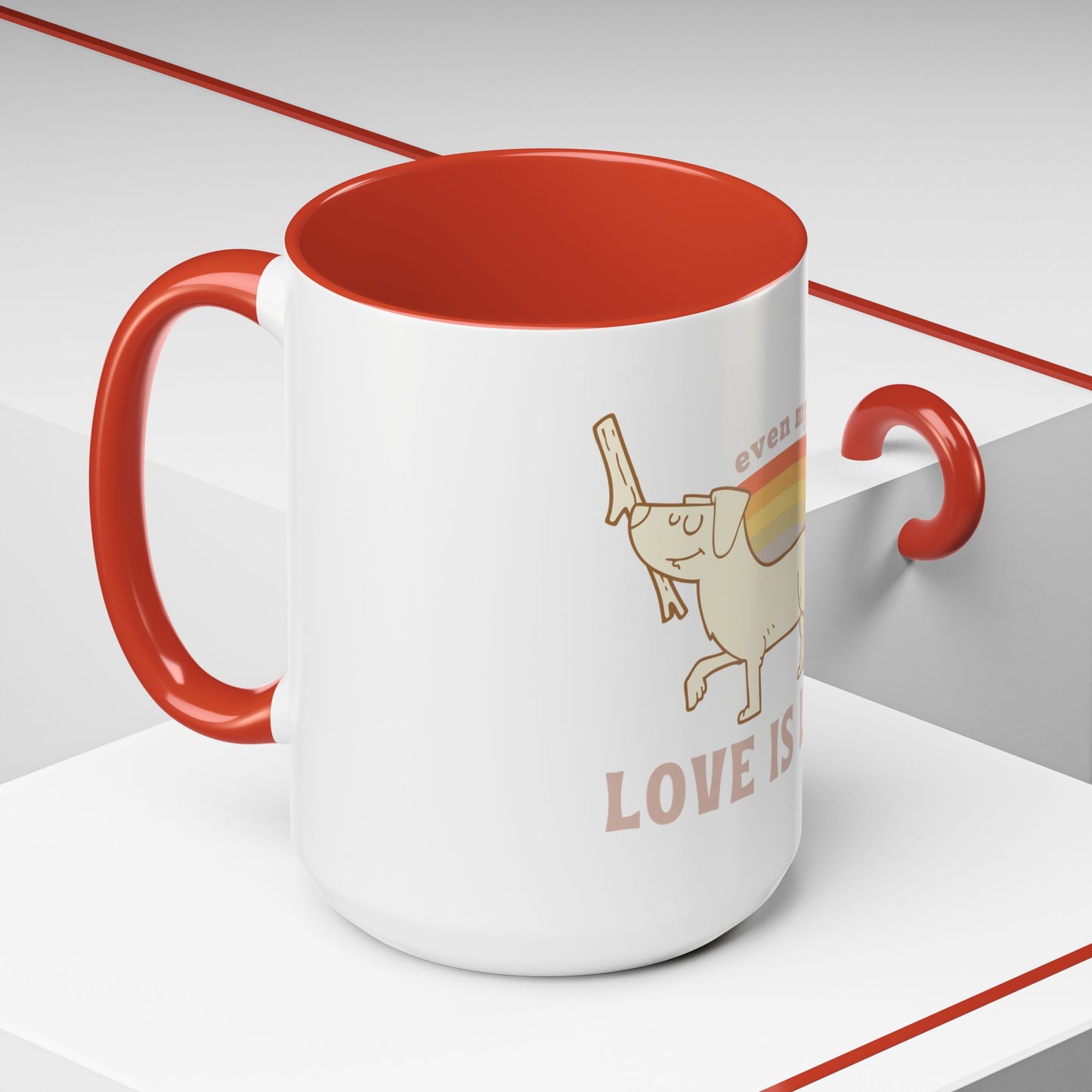 PRIDE Dog Lover Coffee Mug - "Love is Love"