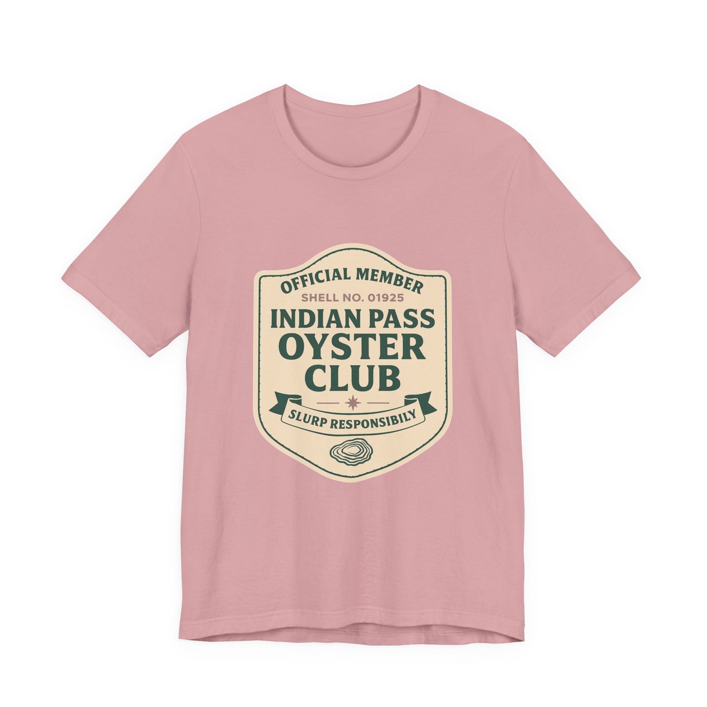 Indian Pass Oyster Club Badge - Fisherman Core Unisex Tee