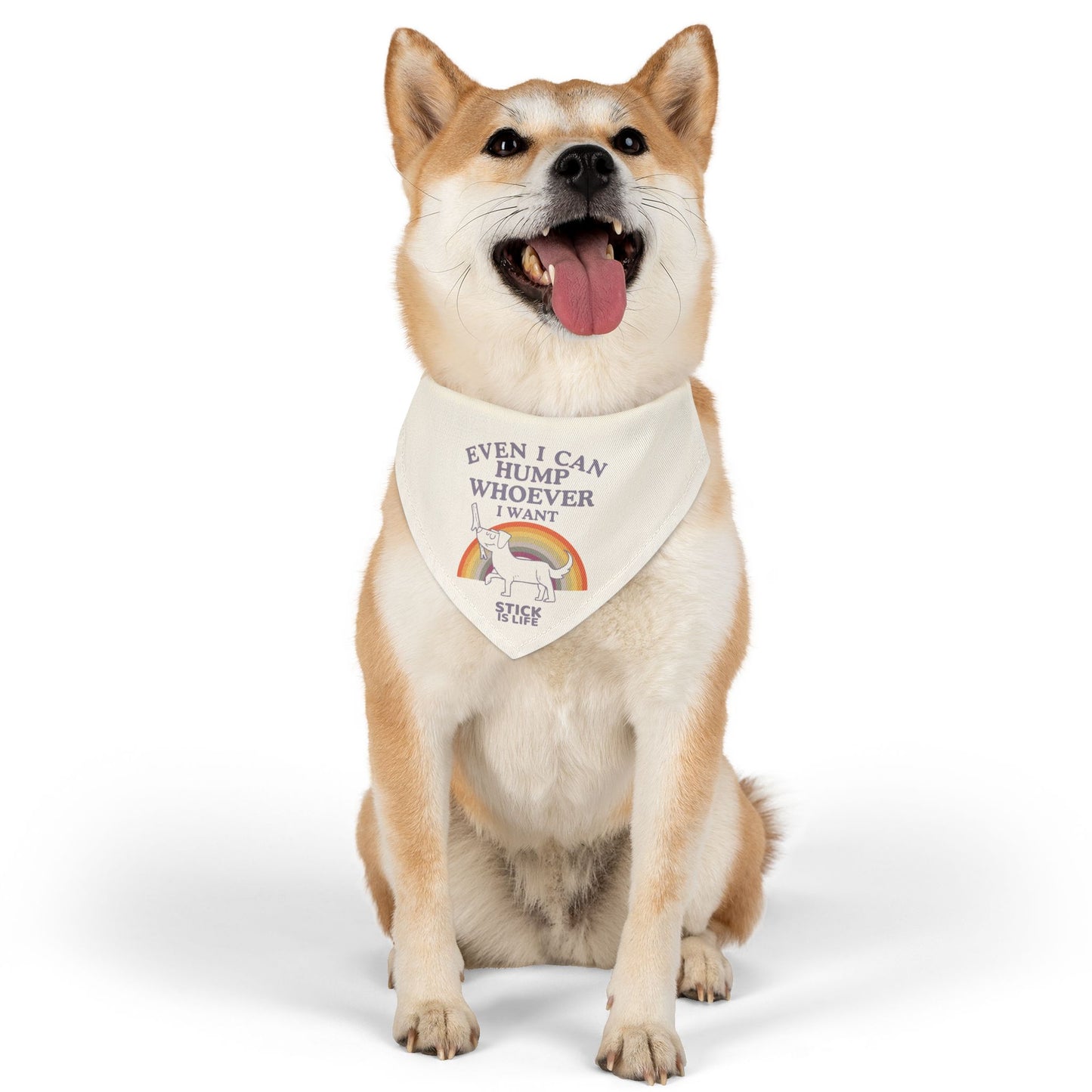 PRIDE Pet Bandana- "Hump Whoever I Want!"
