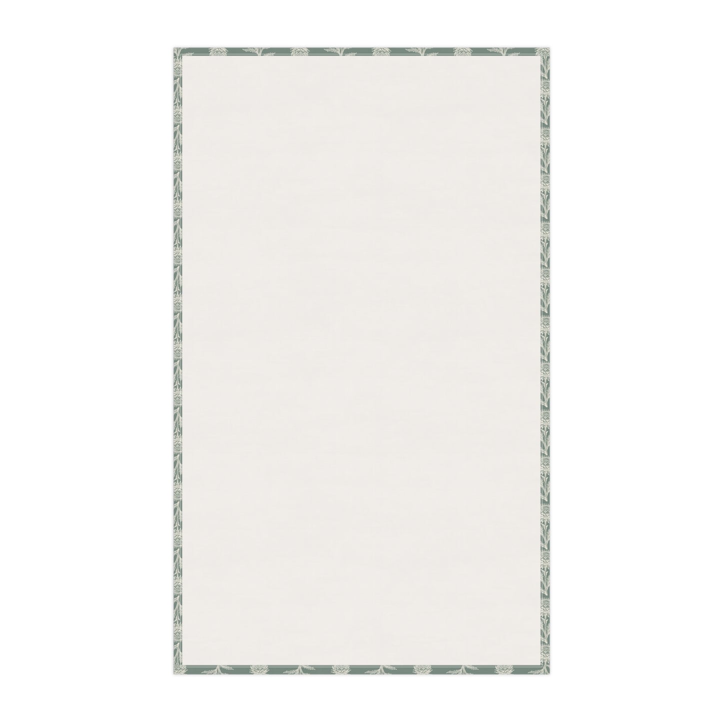 Vintage Green Floral Cotton Tea Towels – Eco-Friendly Kitchen Decor