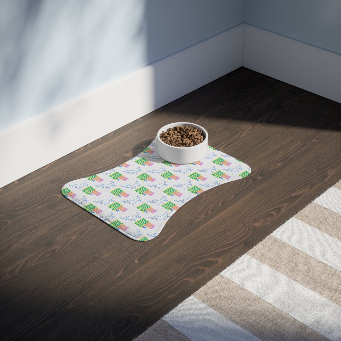 Neon Stick is Life Pet Feeding Mats