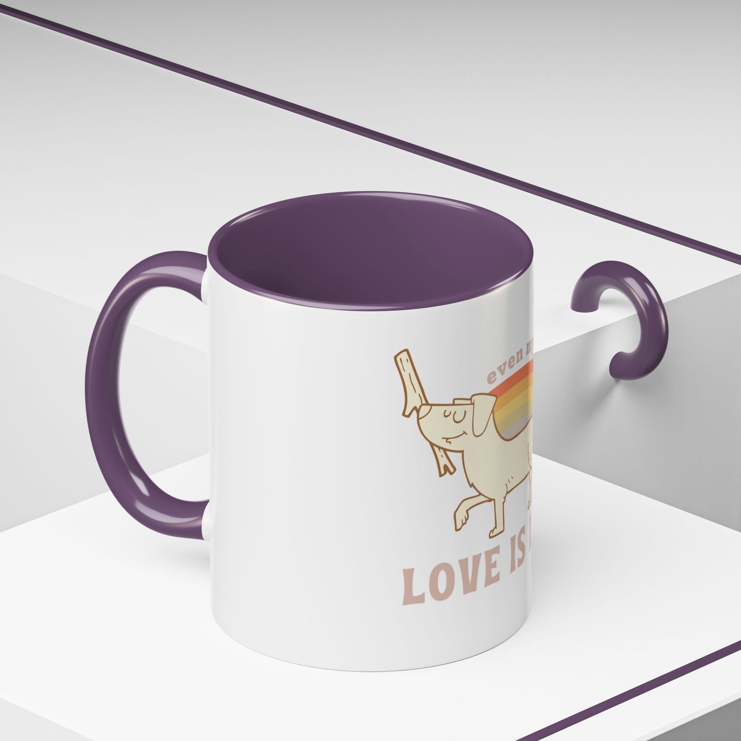 PRIDE Dog Lover Coffee Mug - "Love is Love"