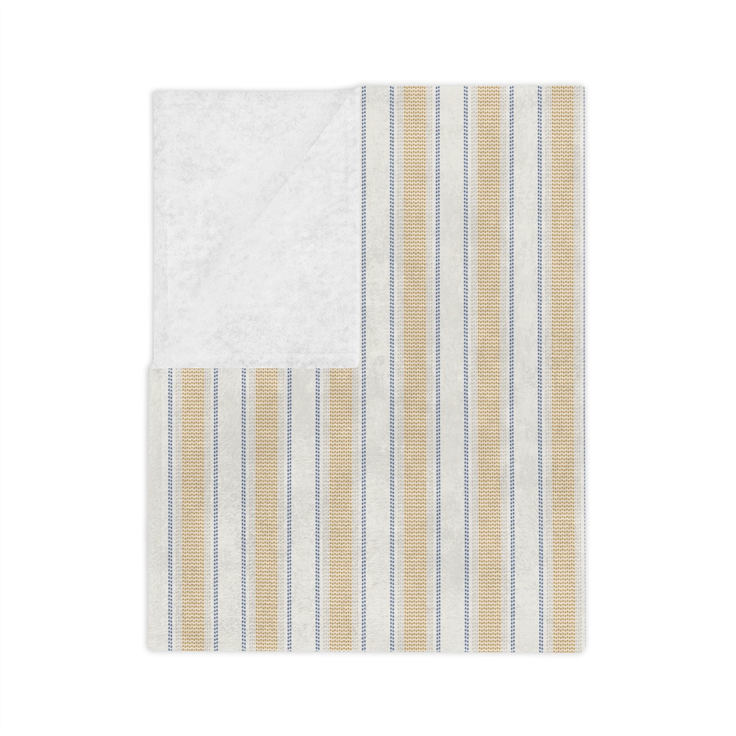 Vintage Stripe Velveteen Microfiber Lightweight Blanket