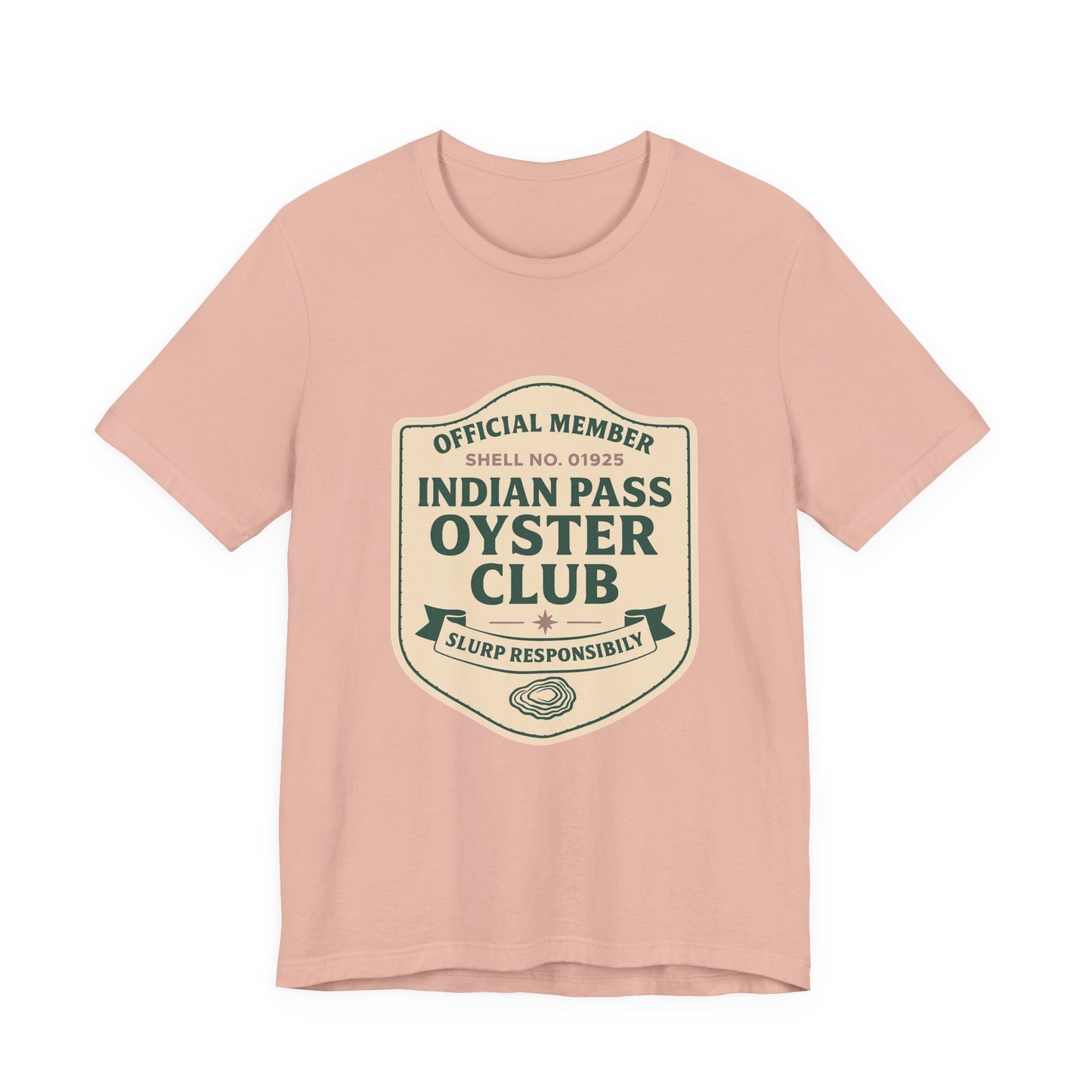 Indian Pass Oyster Club Badge - Fisherman Core Unisex Tee