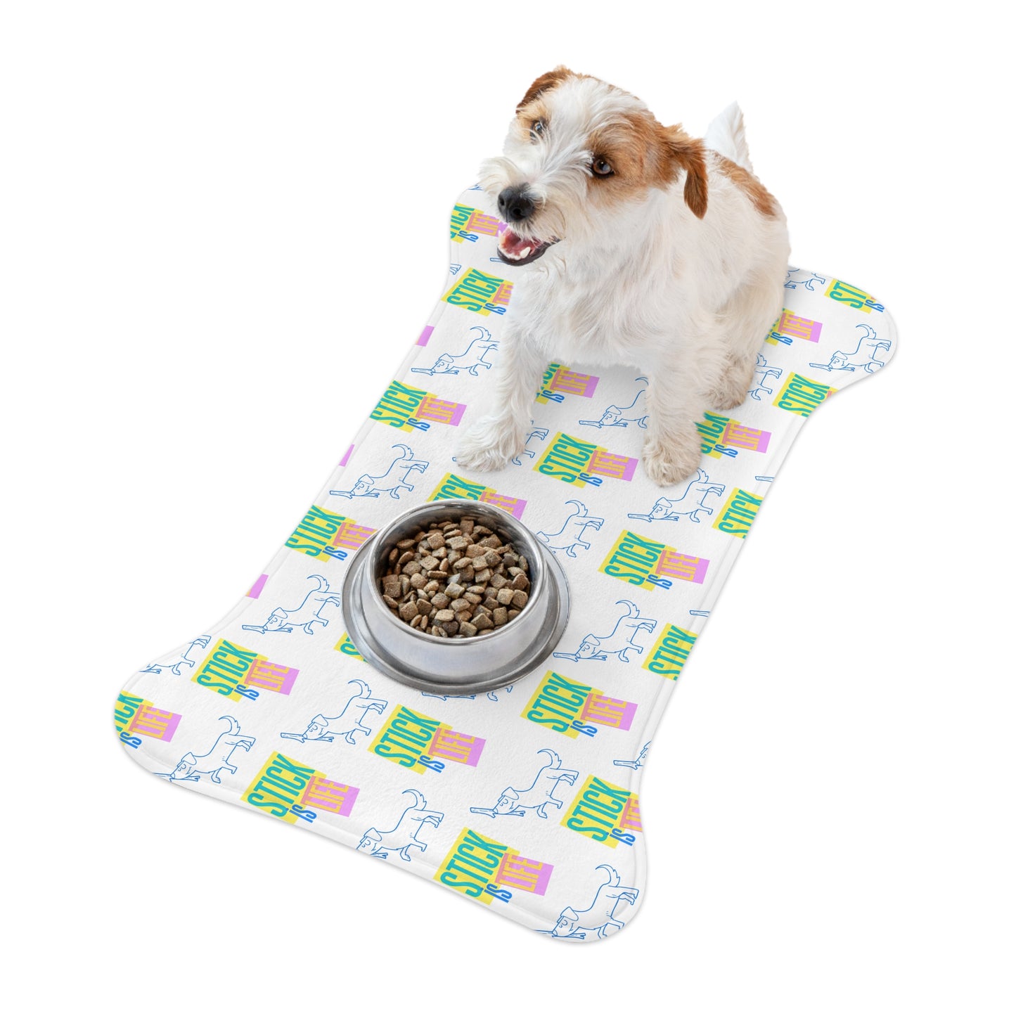 Neon Stick is Life Pet Feeding Mats