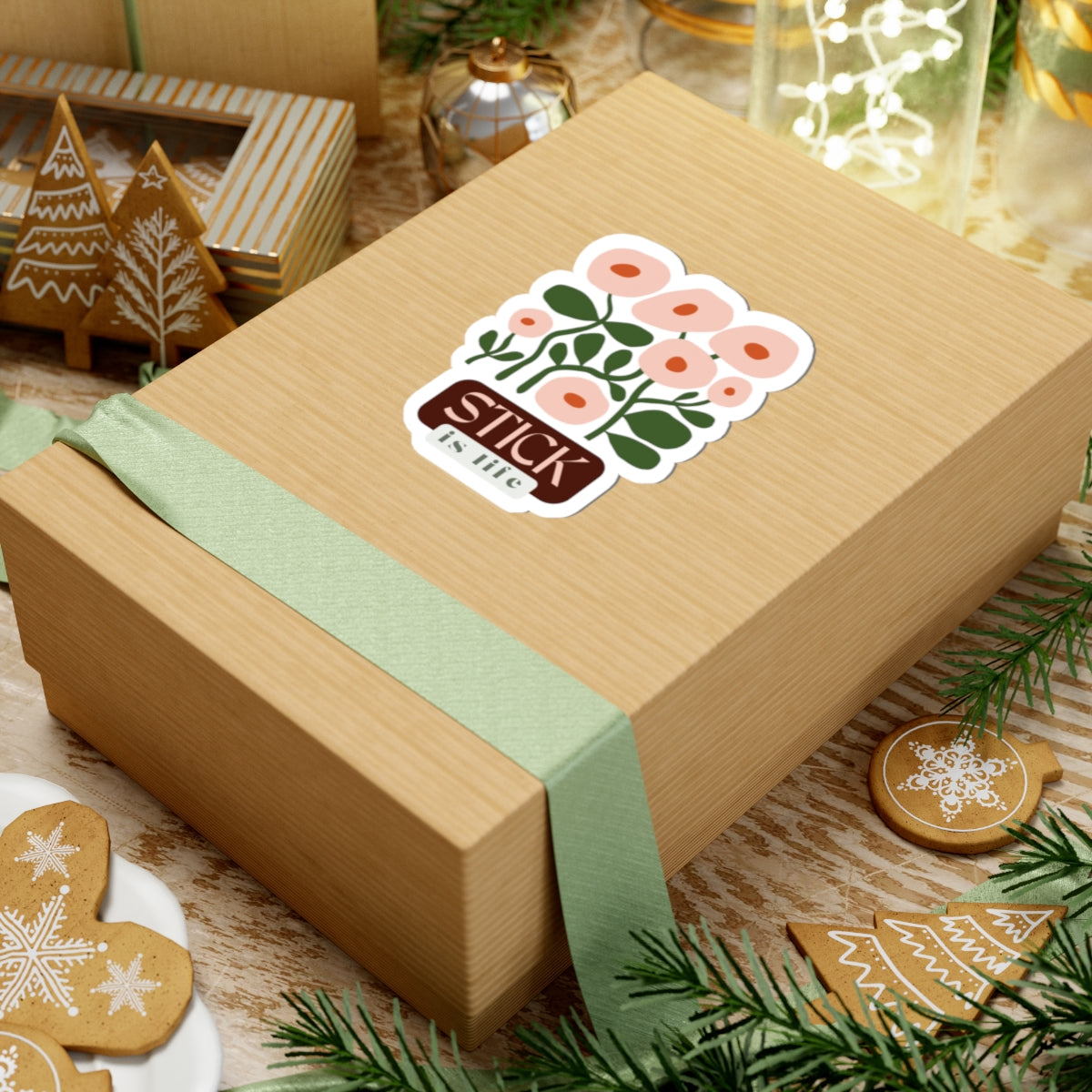 Spring Floral "Stick is Life" Sticker