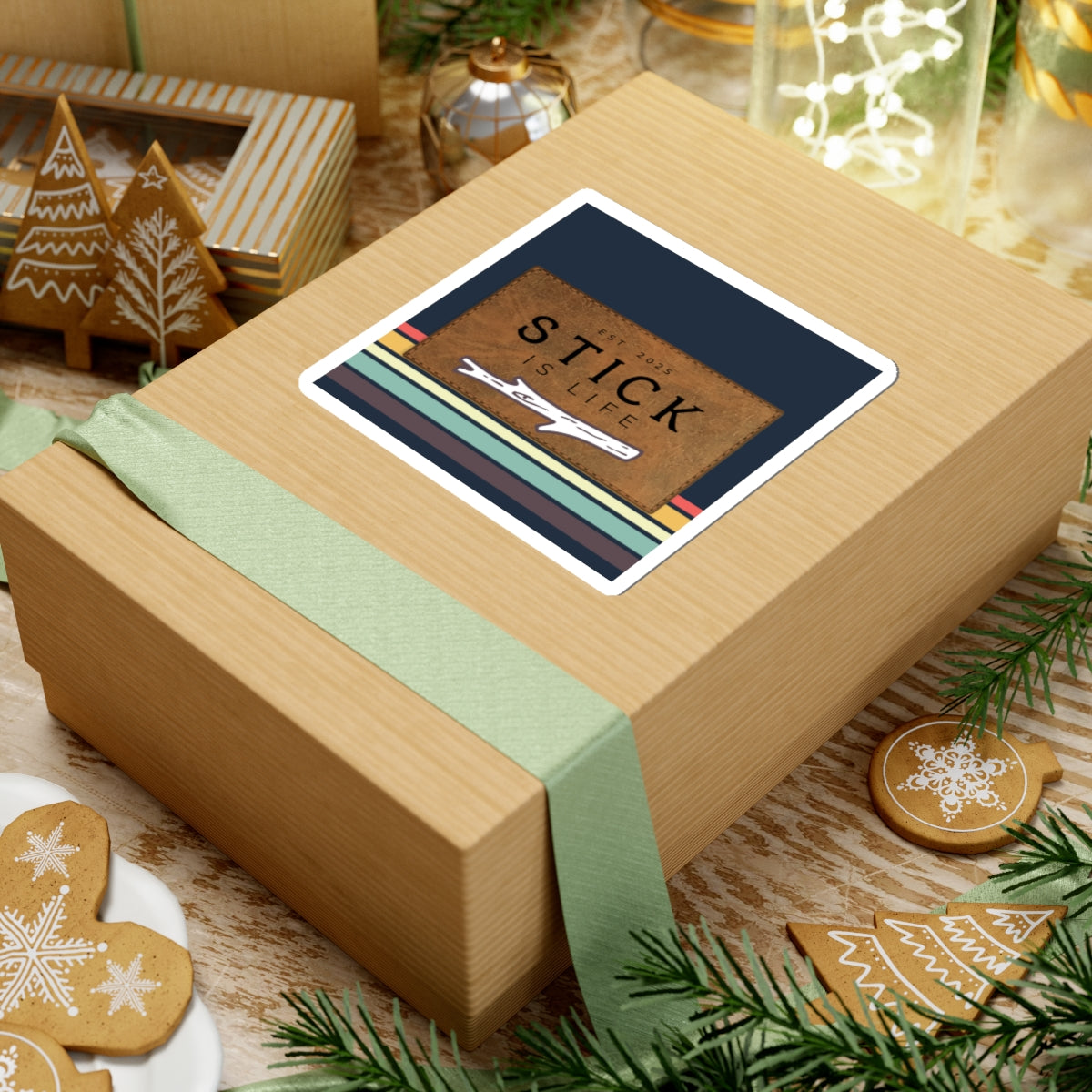 Camp Stripe w/ Patch - Sticker