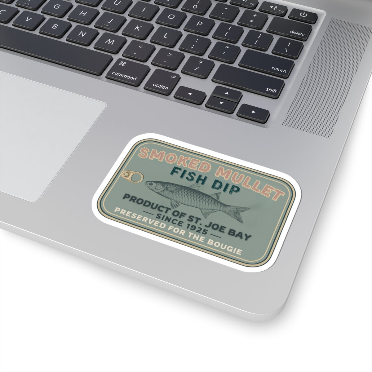 Smoked Mullet Fish Dip Tin Sticker