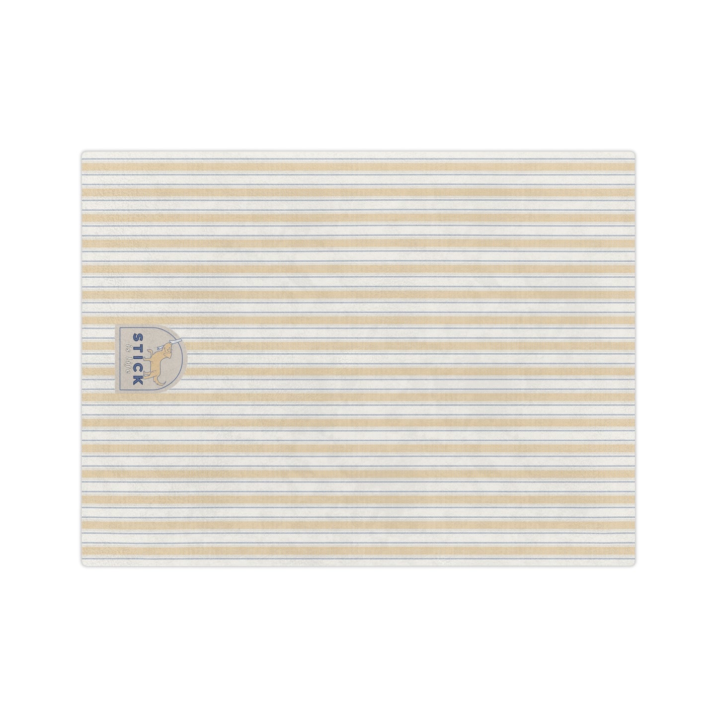 Vintage Stripe Velveteen Microfiber Lightweight Blanket