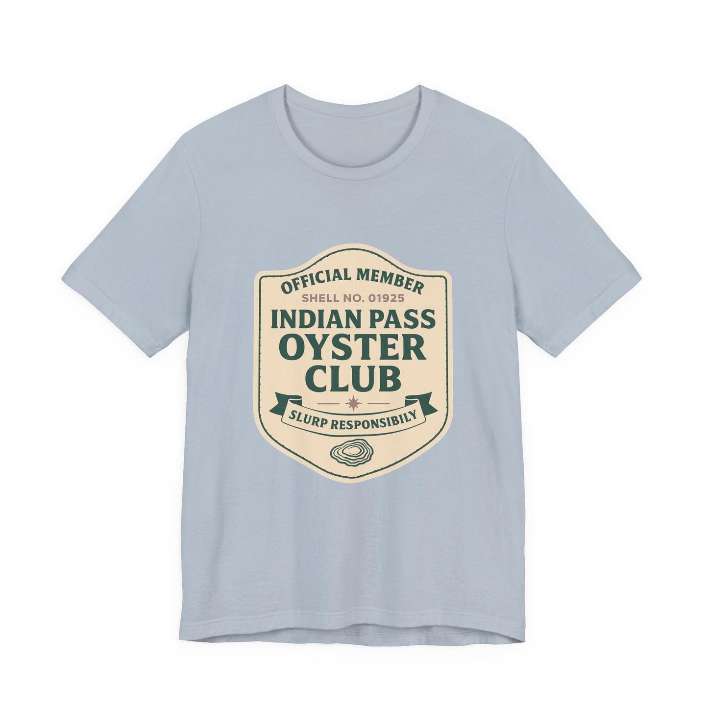 Indian Pass Oyster Club Badge - Fisherman Core Unisex Tee