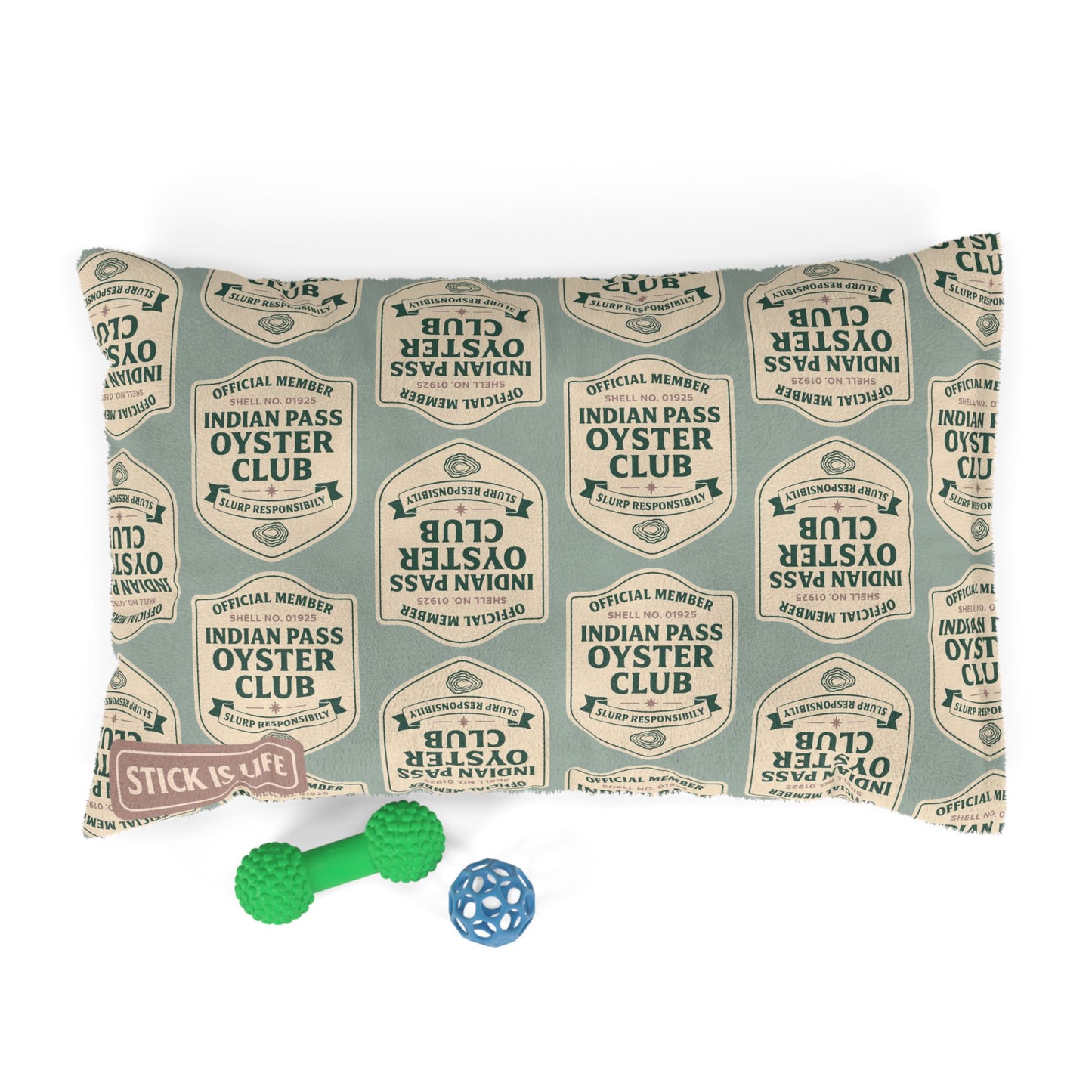 Indian Pass Oyster Club Official Member Badge Design Pet Bed
