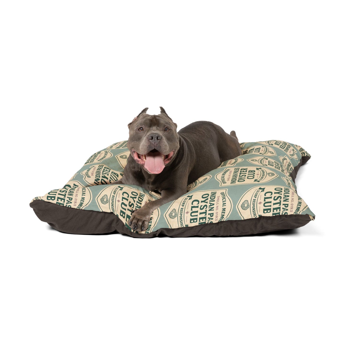 Indian Pass Oyster Club Official Member Badge Design Pet Bed