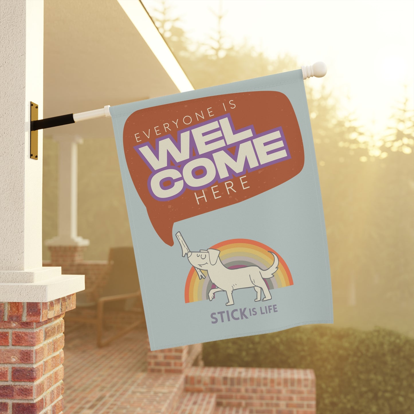 Garden Banner & Flag - Everyone is Welcome