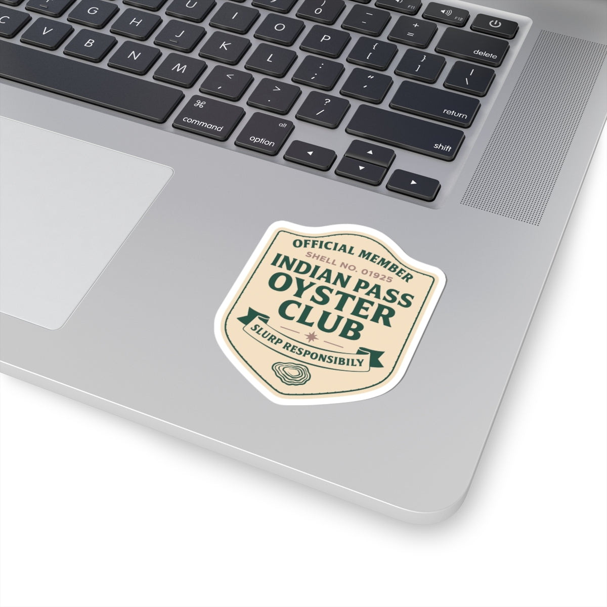 e Indian Pass Oyster Club Official Member Sticker