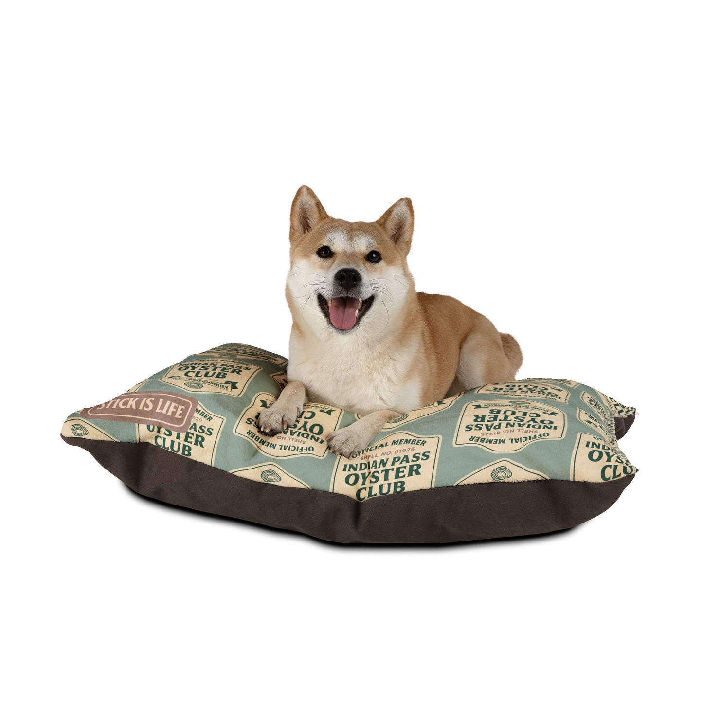 Indian Pass Oyster Club Official Member Badge Design Pet Bed