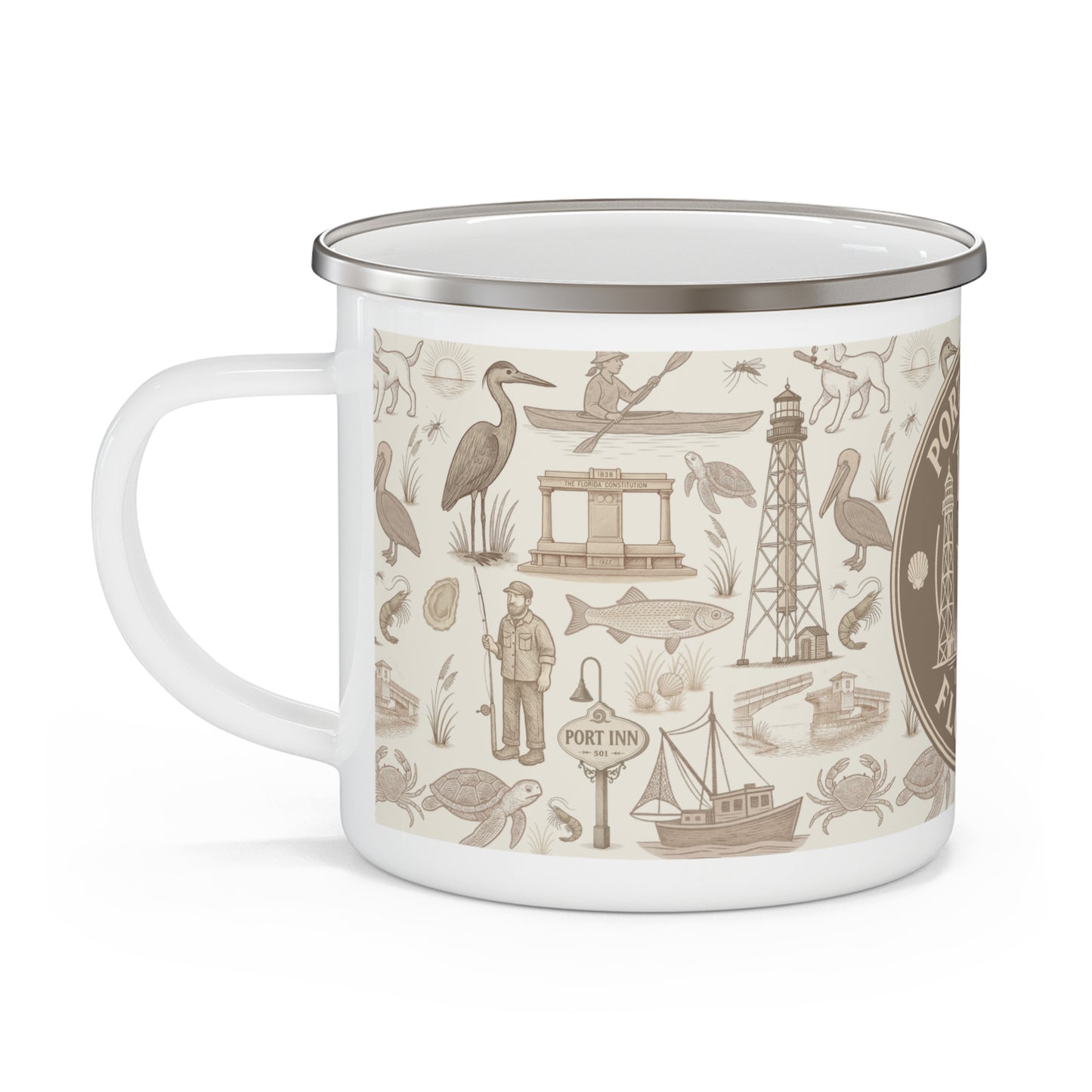 PSJ 100 Yr Anniversary Enamel Mug