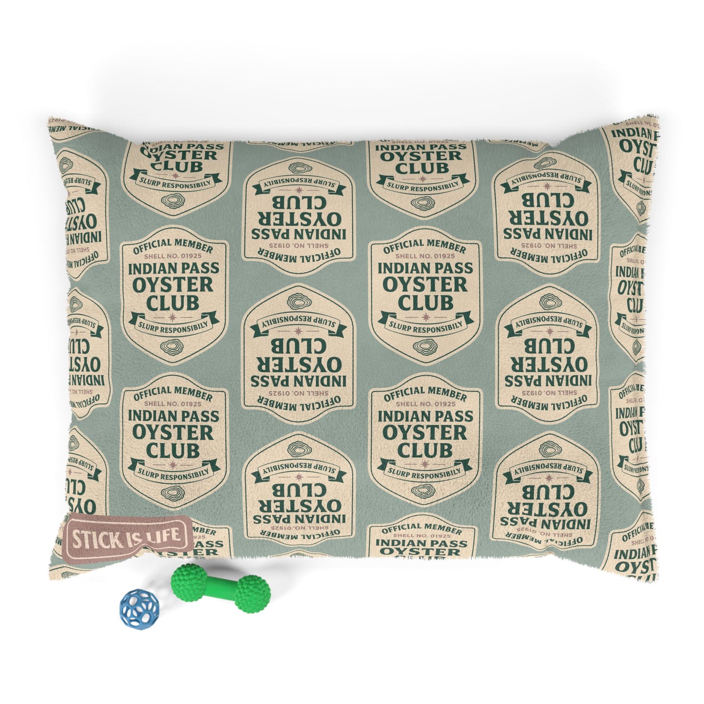 Indian Pass Oyster Club Official Member Badge Design Pet Bed