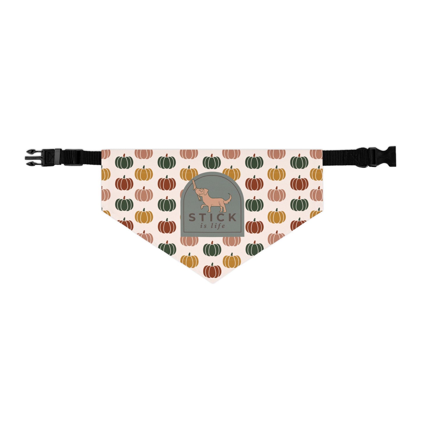 Moody Fall Pumpkin Pet Bandana Collar