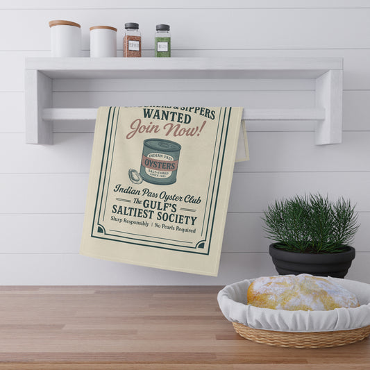 IP Oyster Club Tea Towel – Eco-Friendly Kitchen Decor