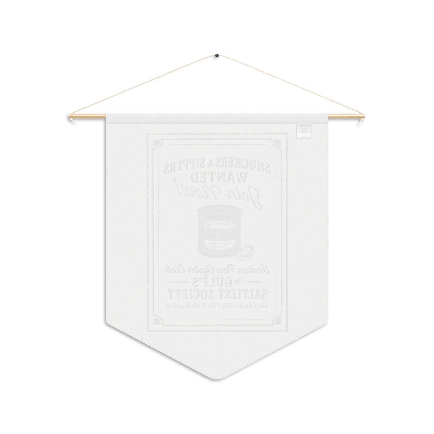 Indian Pass Oyster Club Pennant Banner  - Fisherman Core
