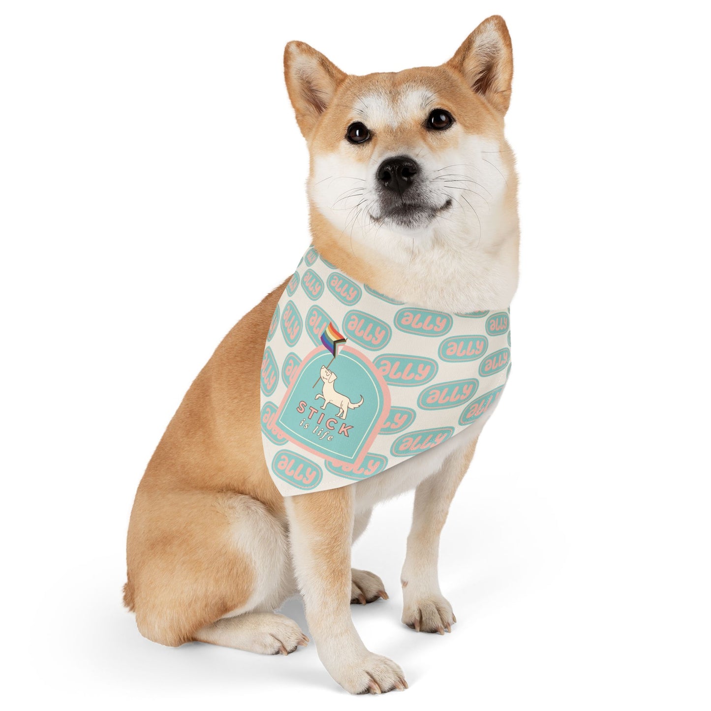 PRIDE Pet Bandana-Trans Ally