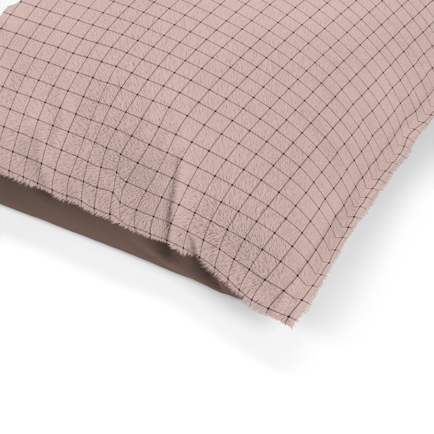 Dust Pink w/ Black Crosshatch Pet Bed