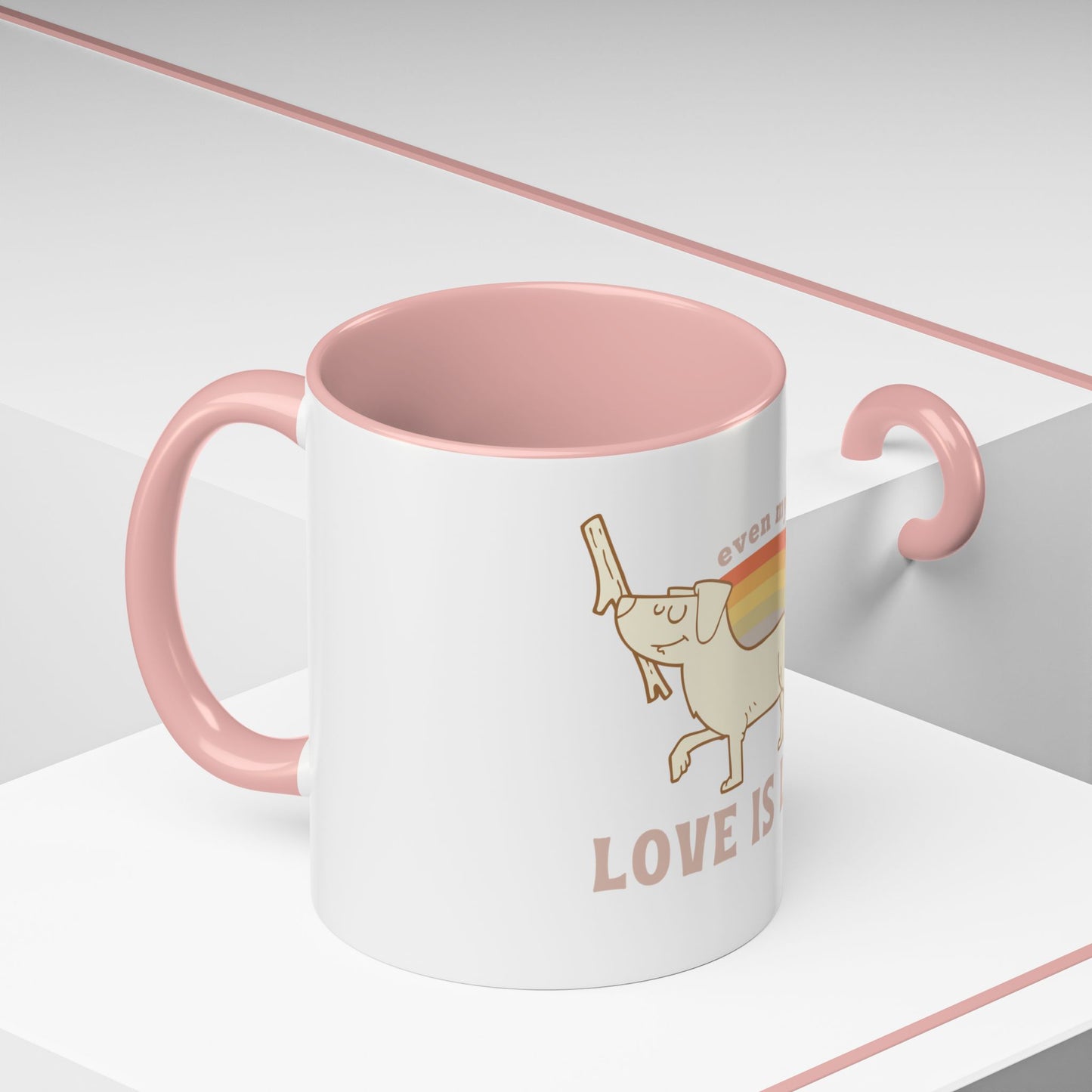 PRIDE Dog Lover Coffee Mug - "Love is Love"