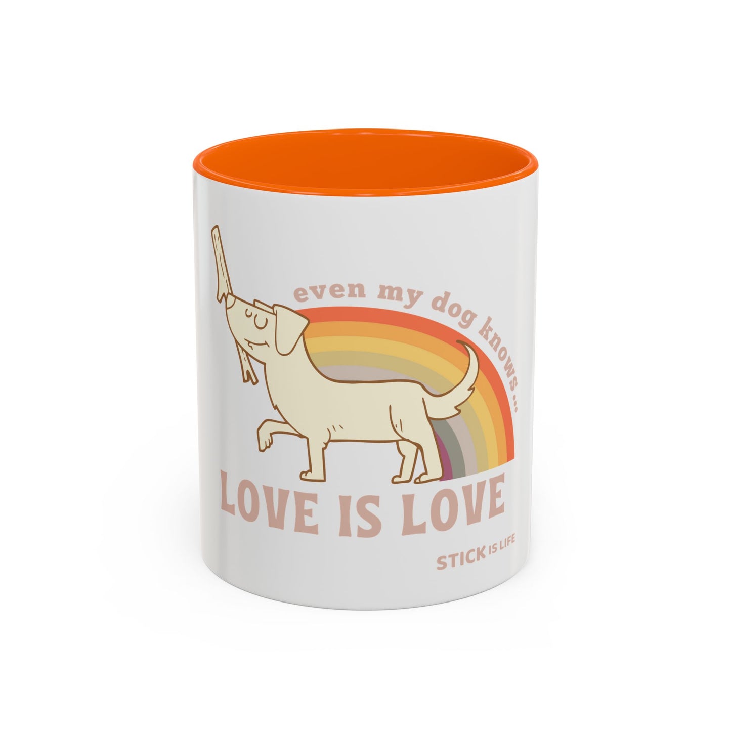 PRIDE Dog Lover Coffee Mug - "Love is Love"